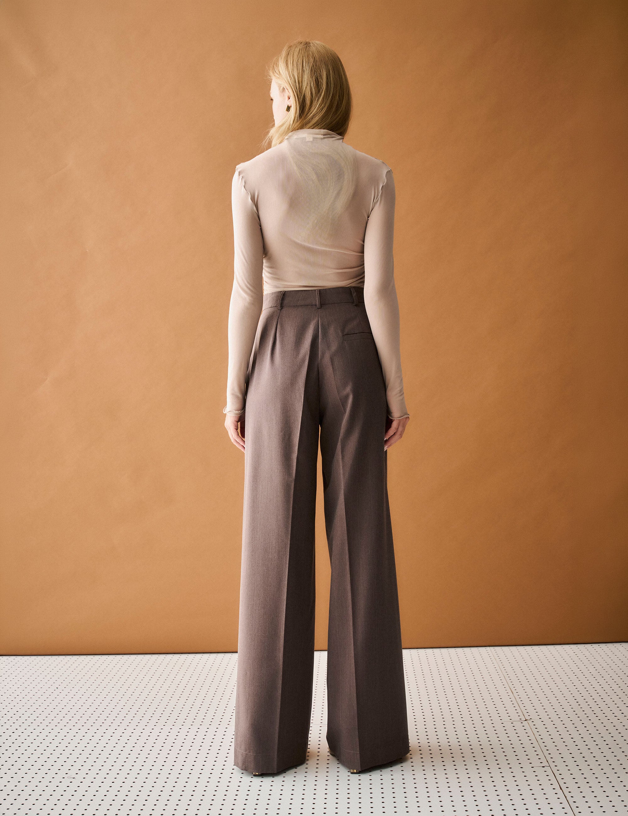 Calça Nysa Alfaiataria Marrom