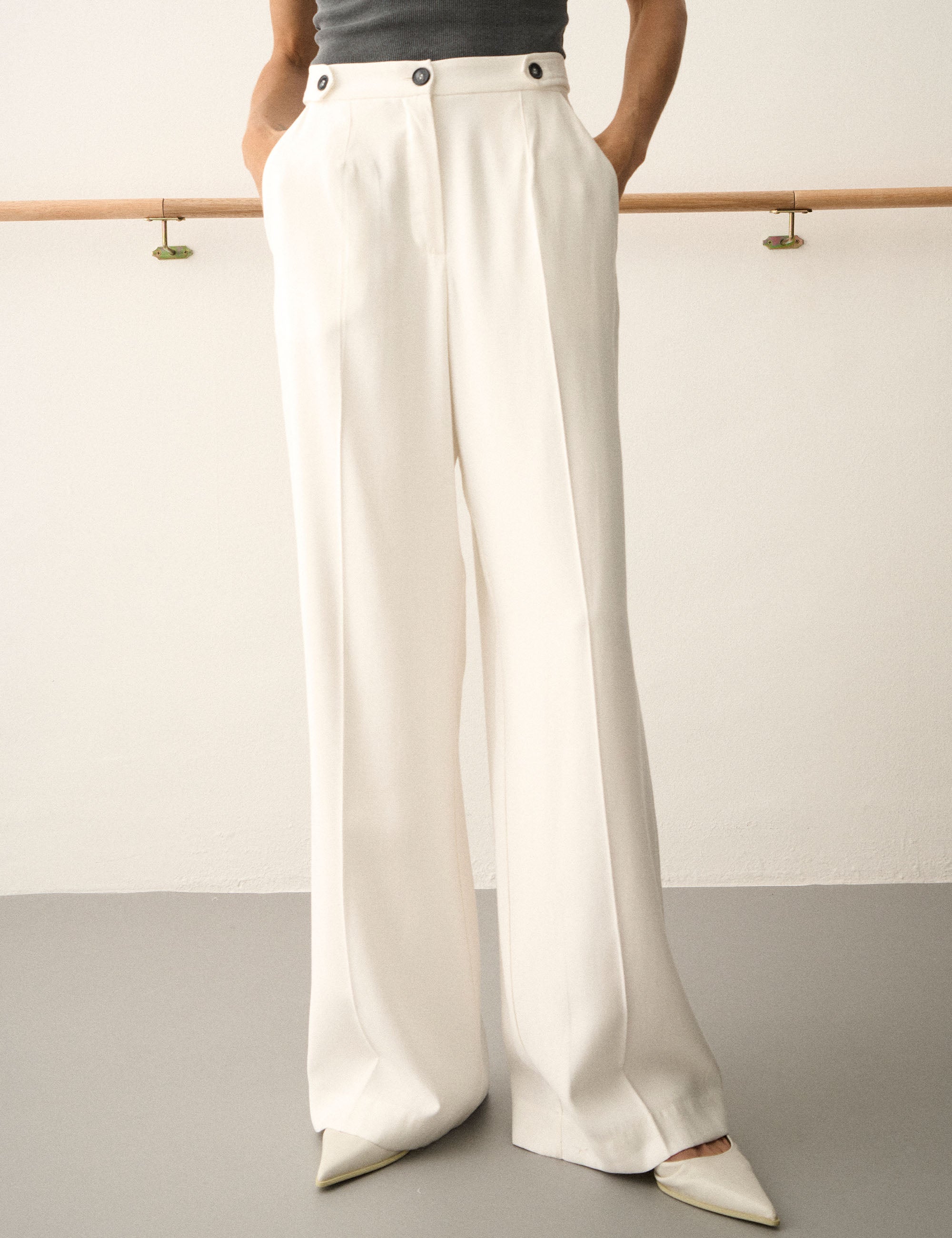 Calça Olivia Alfaiataria Off White