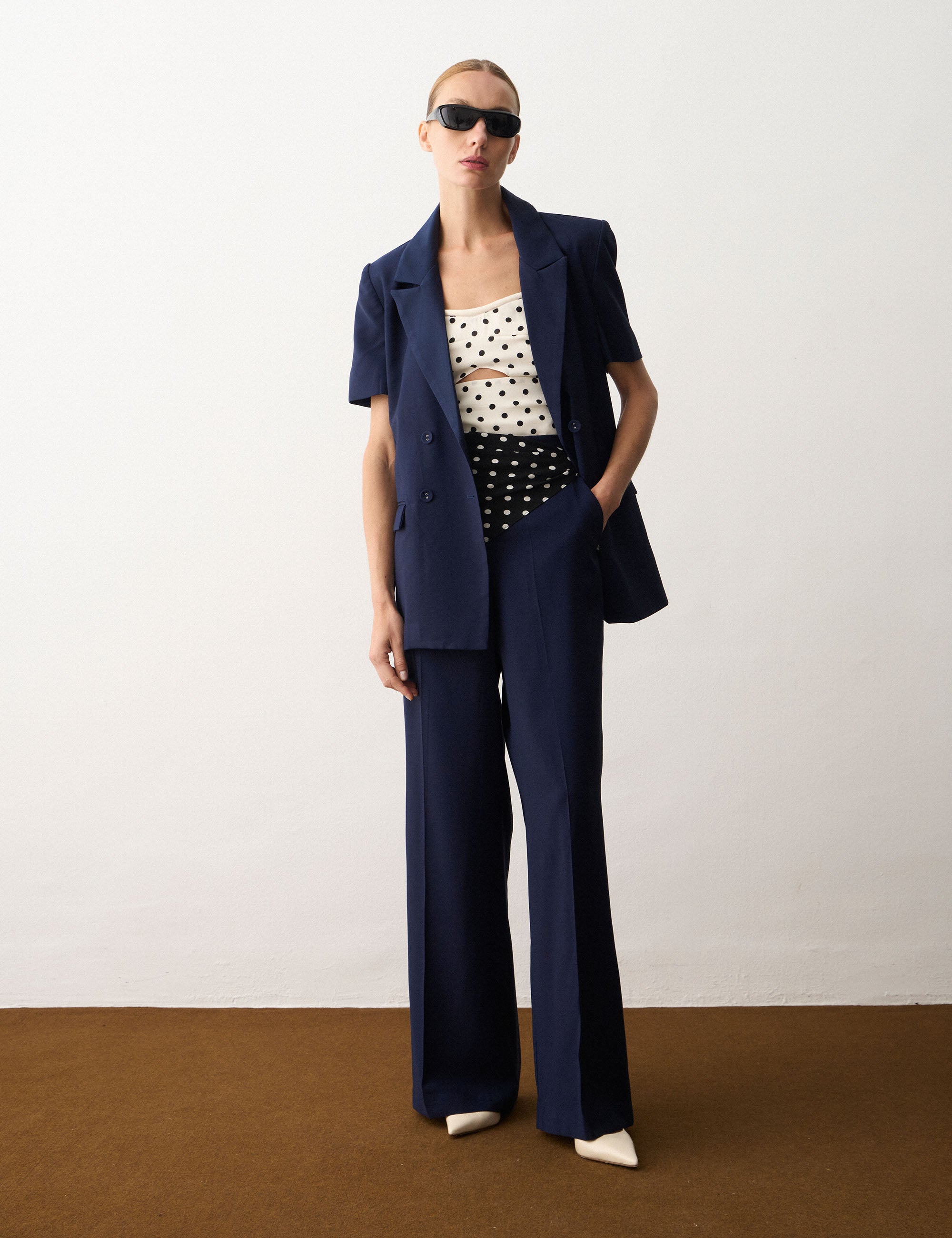 Calça Paulina Alfaiataria Marinho