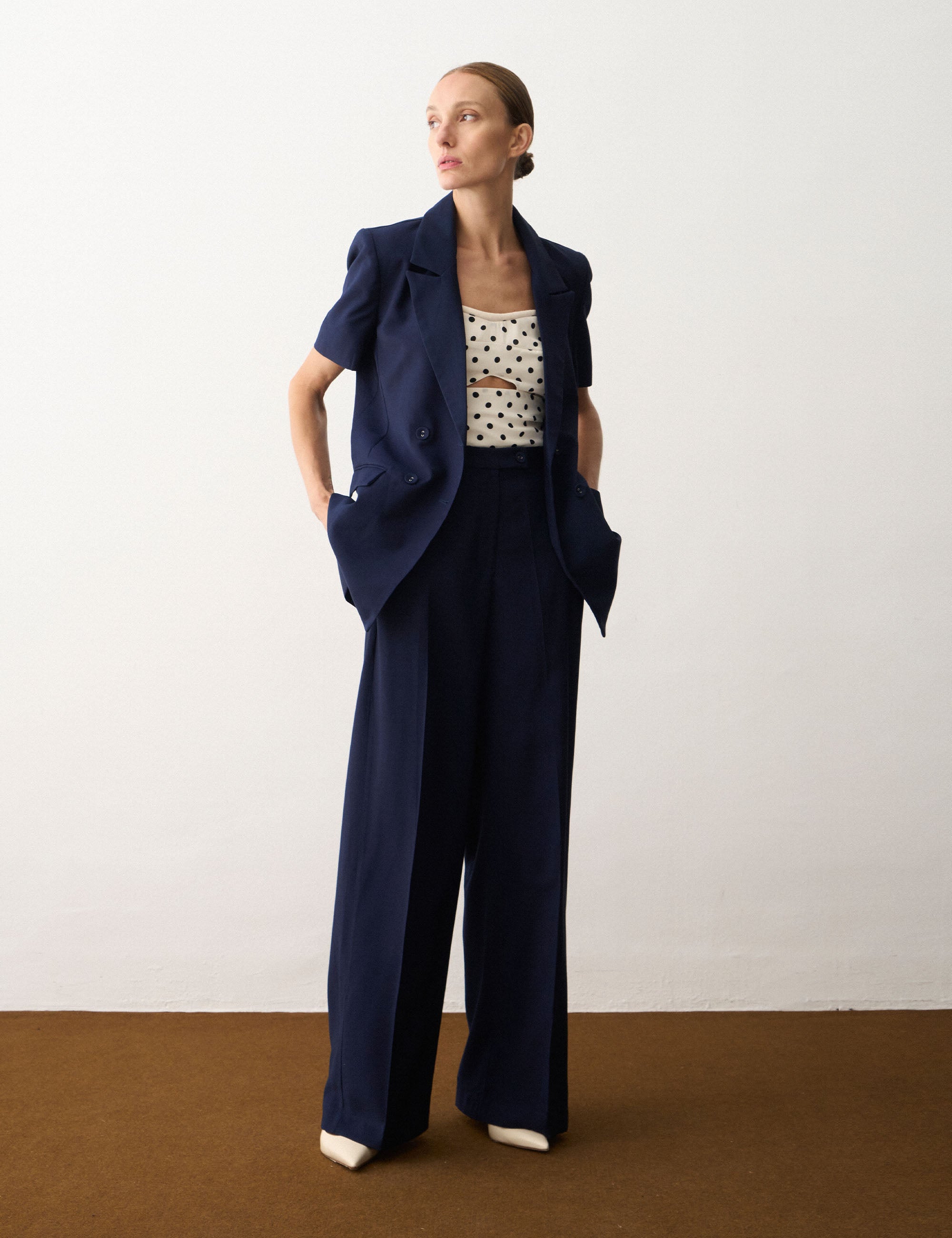 Calça Paulina Alfaiataria Marinho