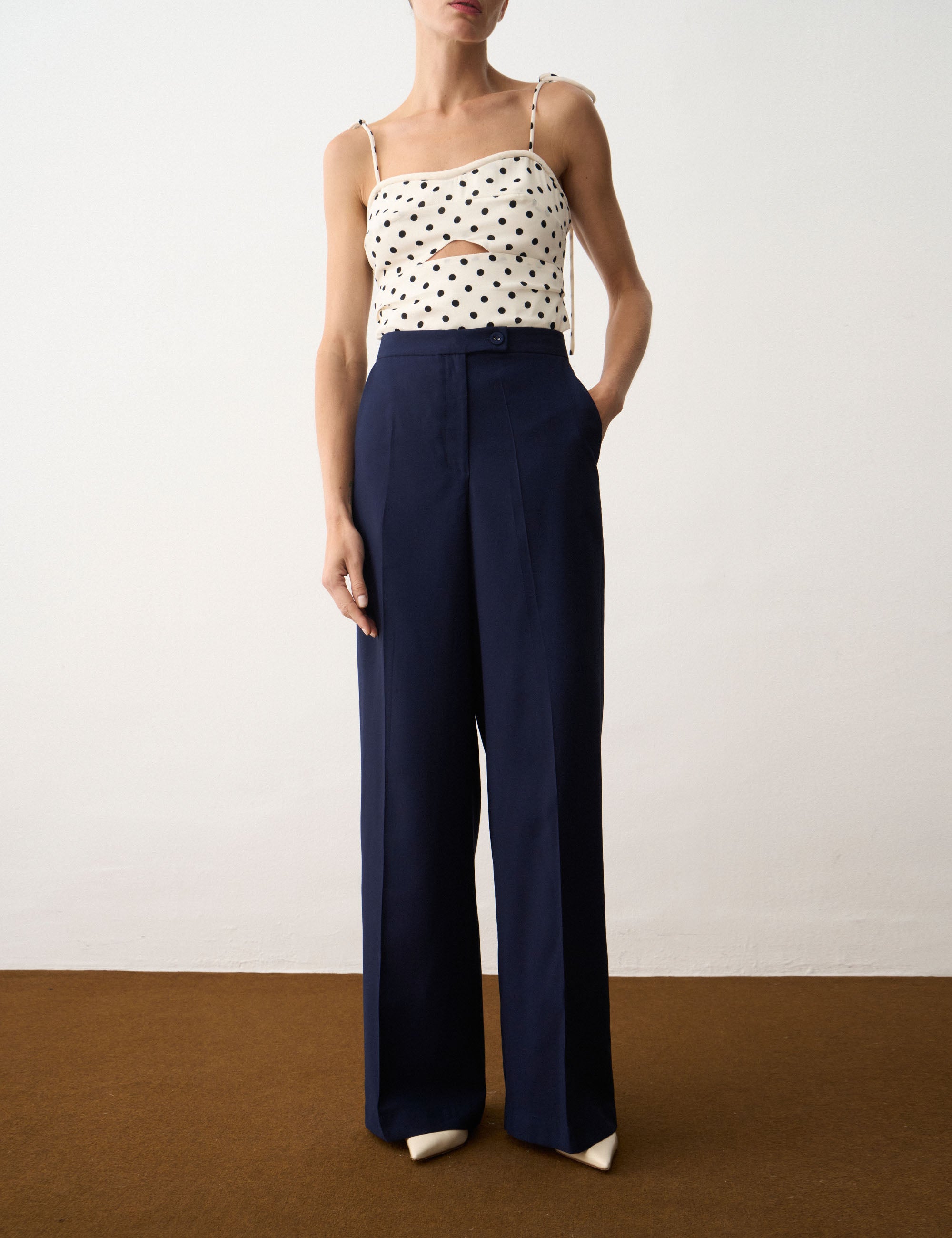 Calça Paulina Alfaiataria Marinho