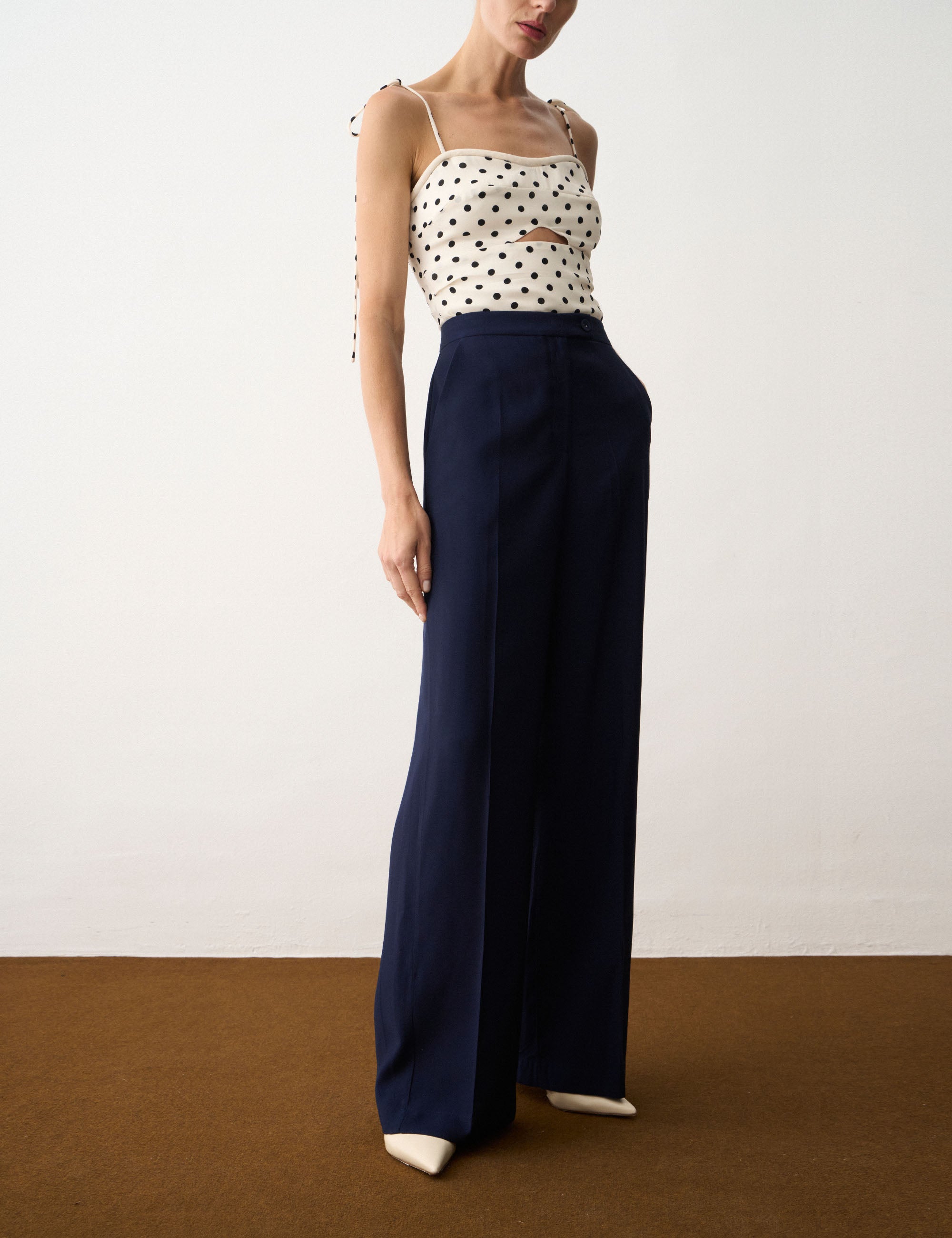 Calça Paulina Alfaiataria Marinho