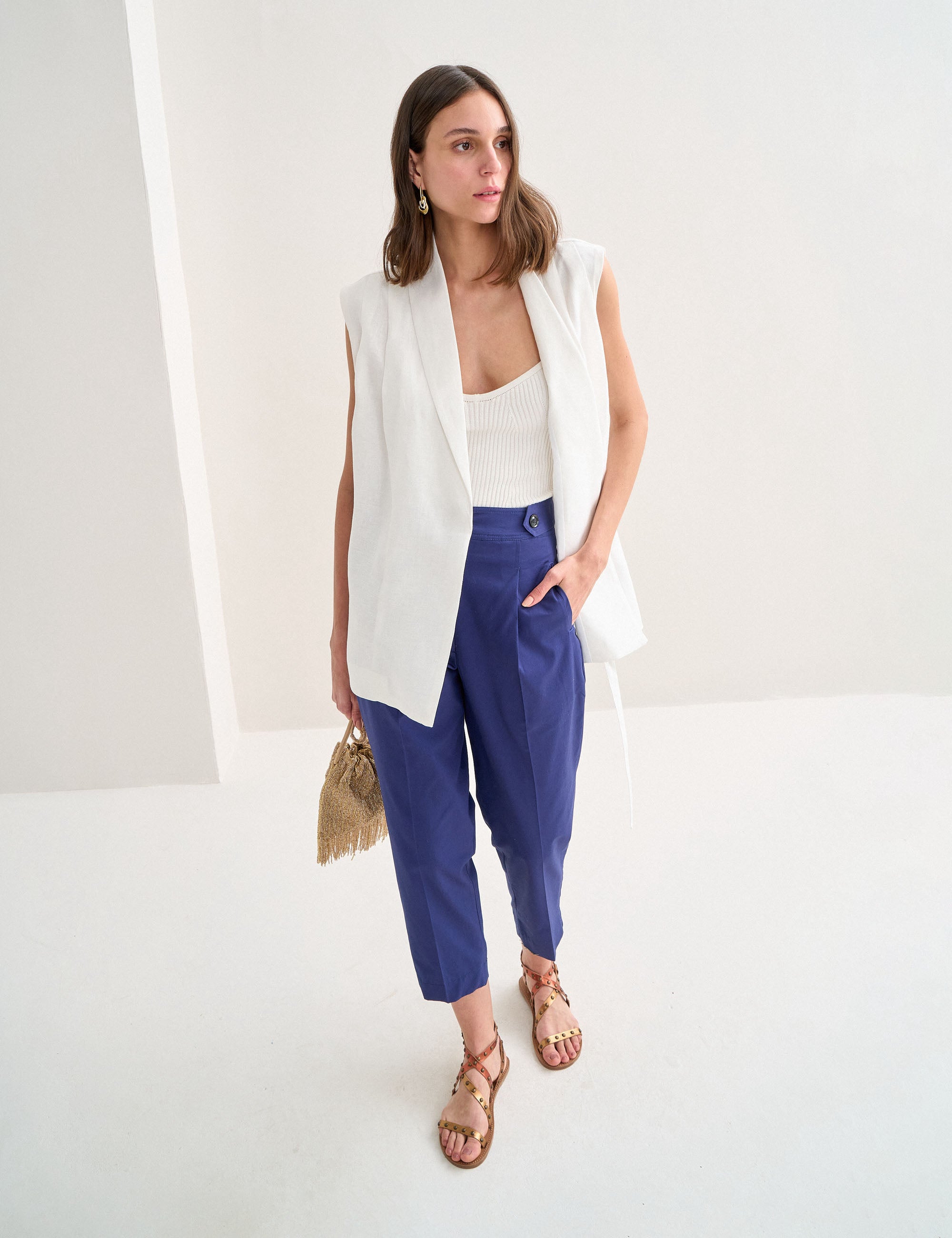 Calça Maile Alfaiataria Marinho