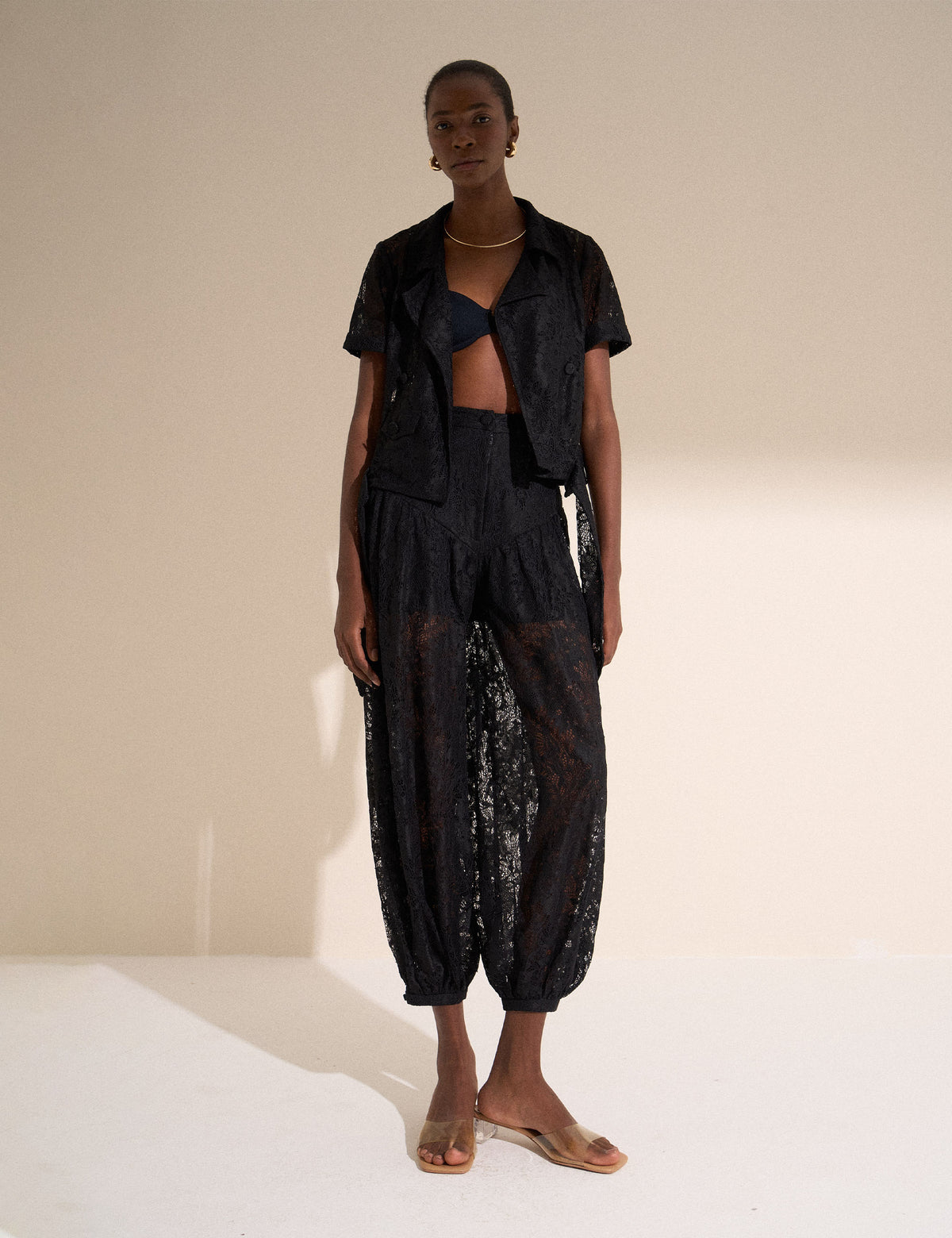 Calça Renda Preto