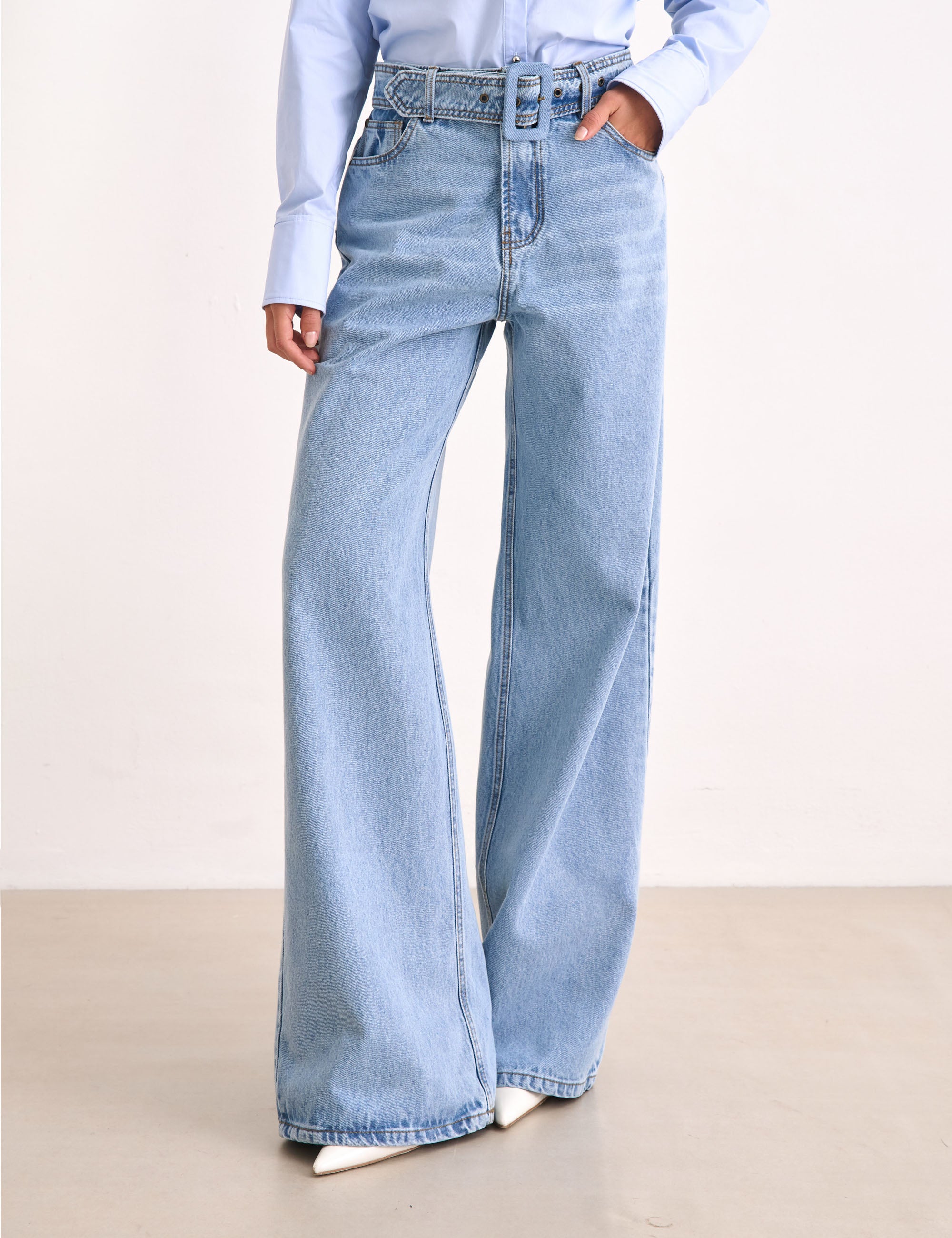 Calça Angy Denim Claro