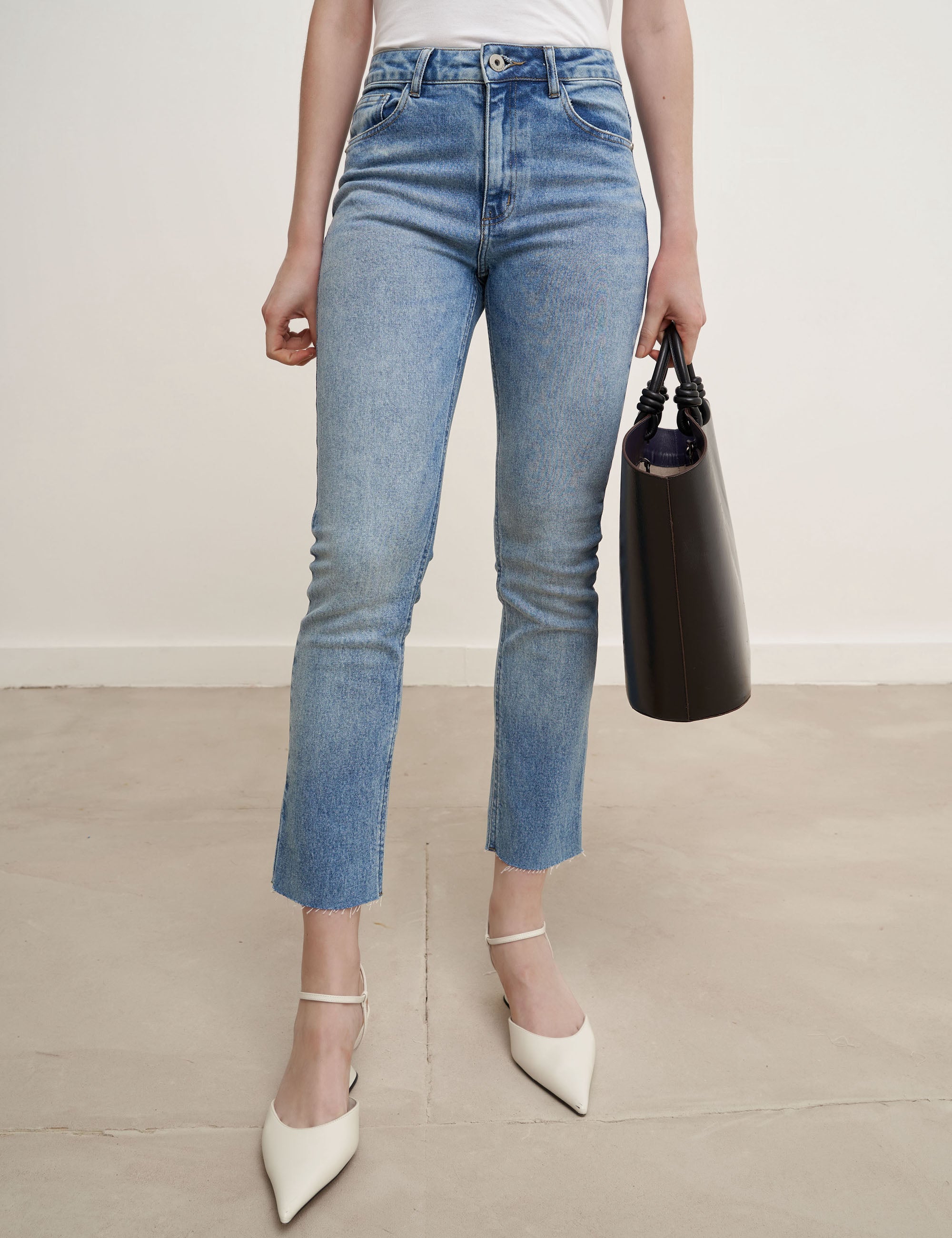 Calça Reta Helena Jeans Claro