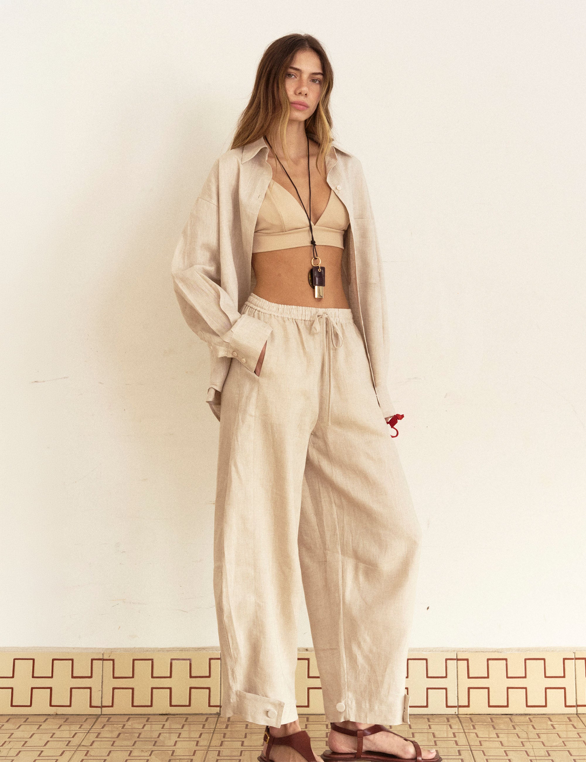 Calça Roberta Linho Natural