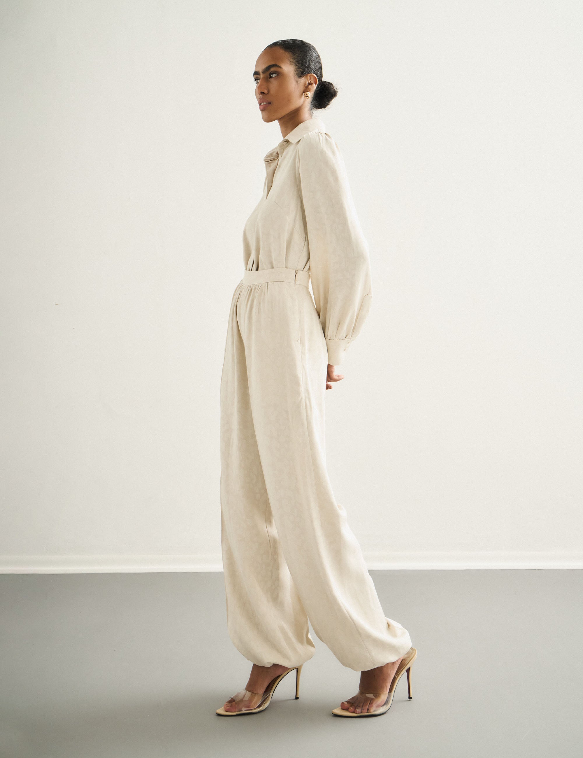 Calça Sandra Jacquard Porcelena