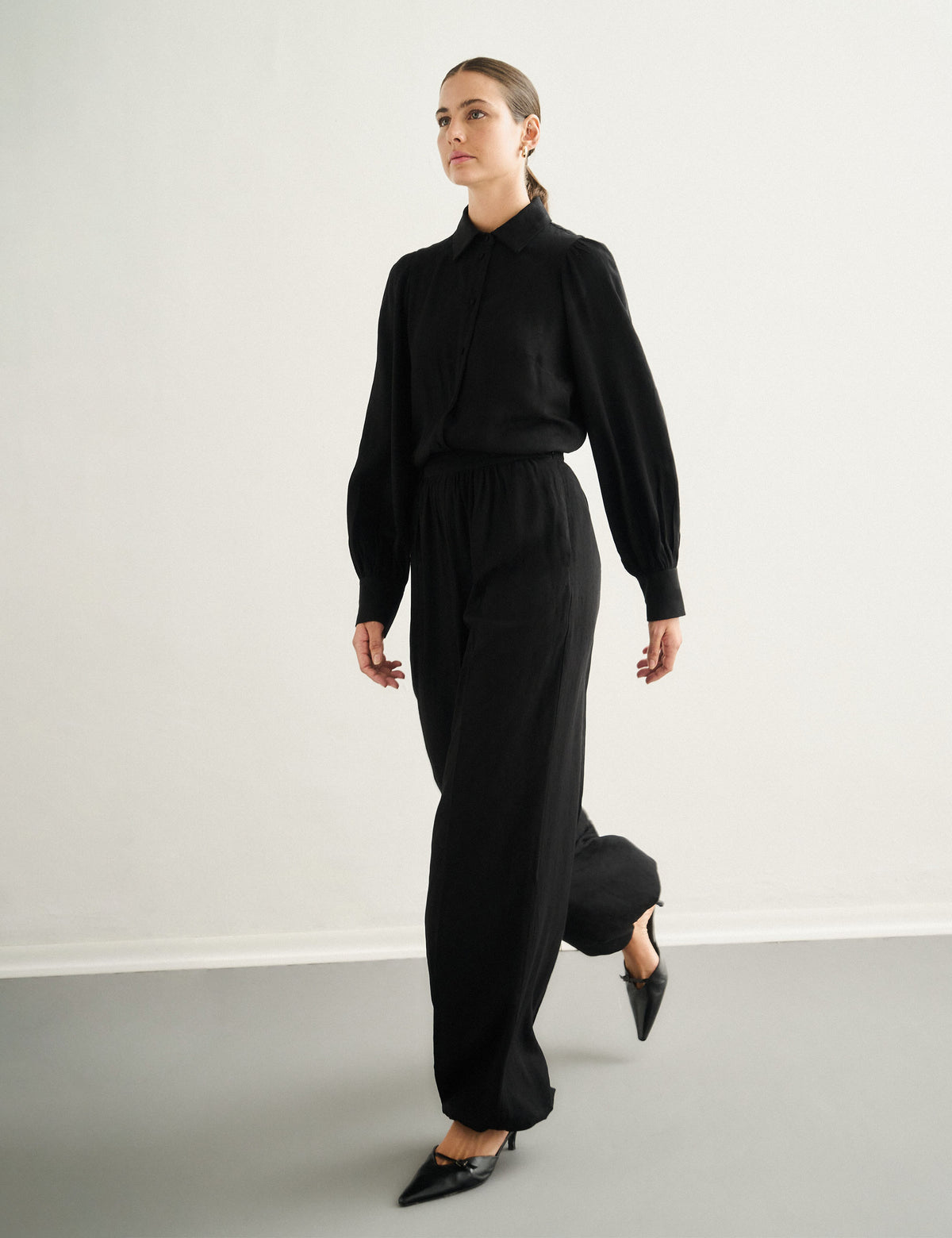 Calça Sandra Jacquard Preto
