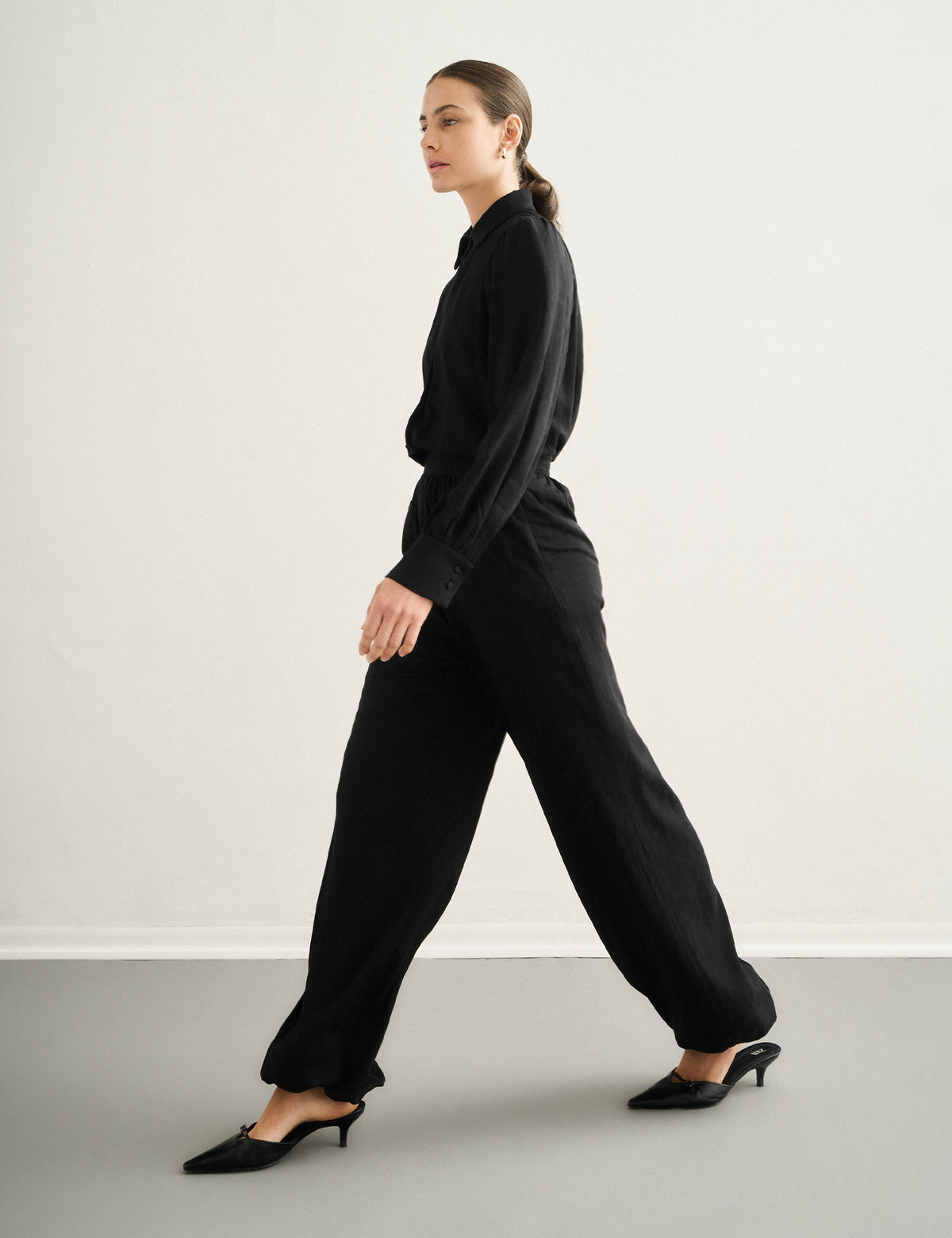 Calça Sandra Jacquard Preto