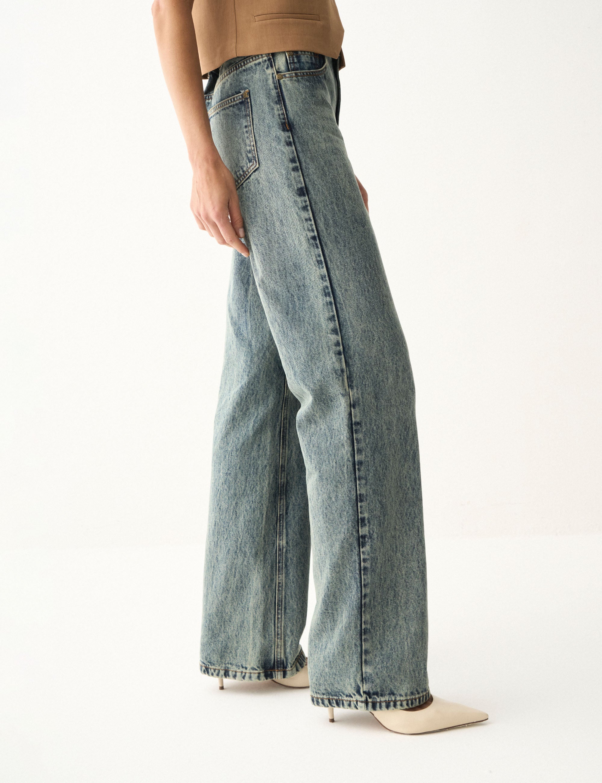 Calça Stephani Denim Jeans Médio
