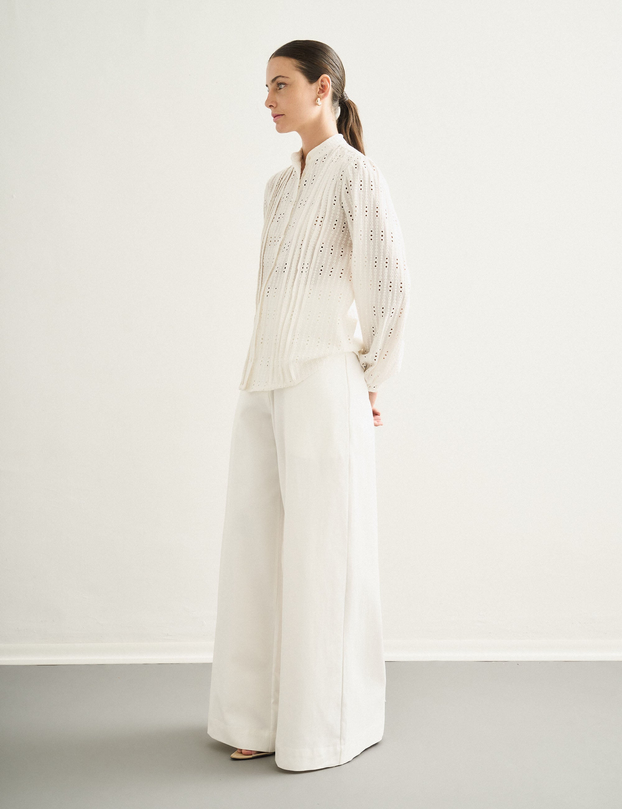 Calça Tate Sarja Off White