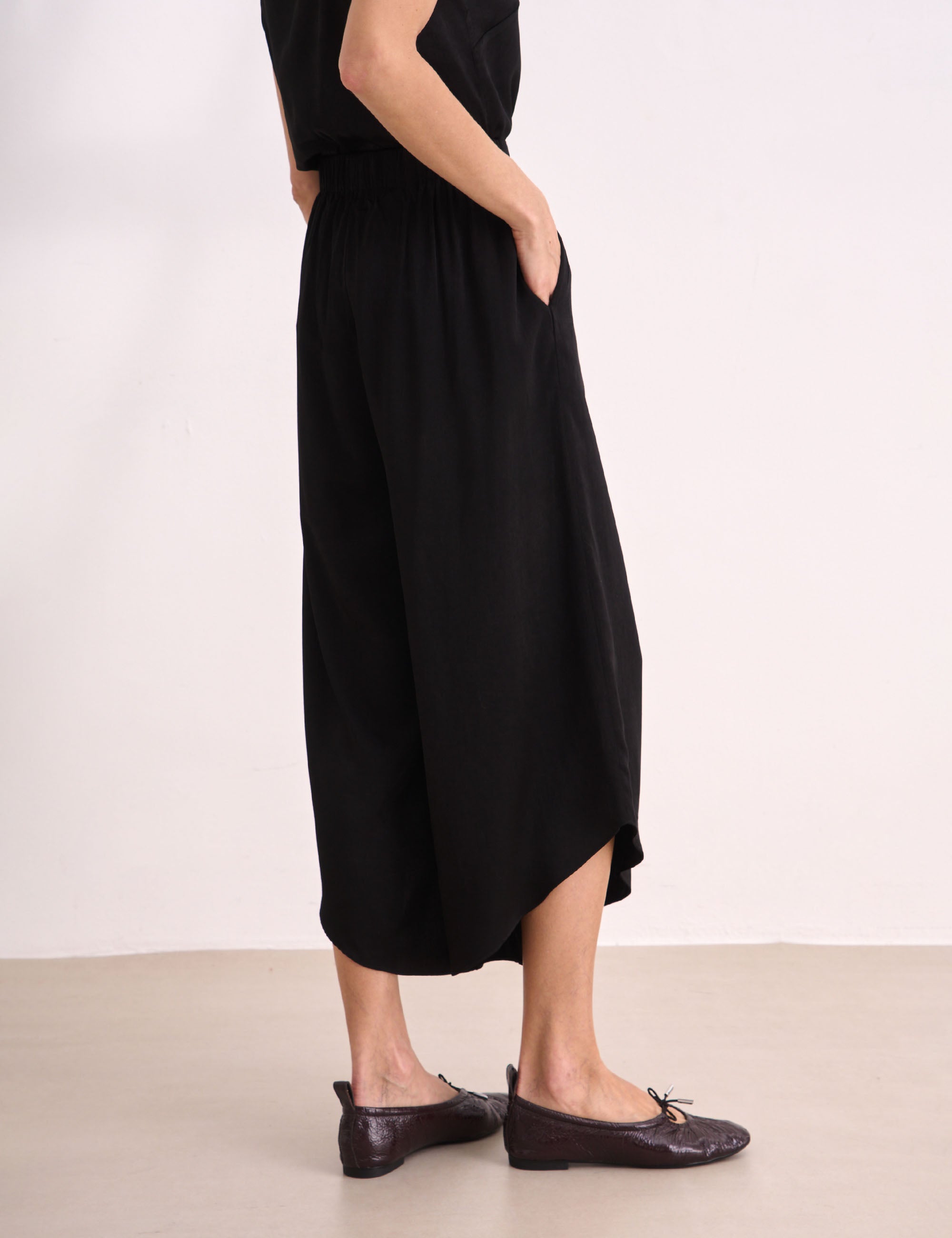 Calça Violett Cetim Preto
