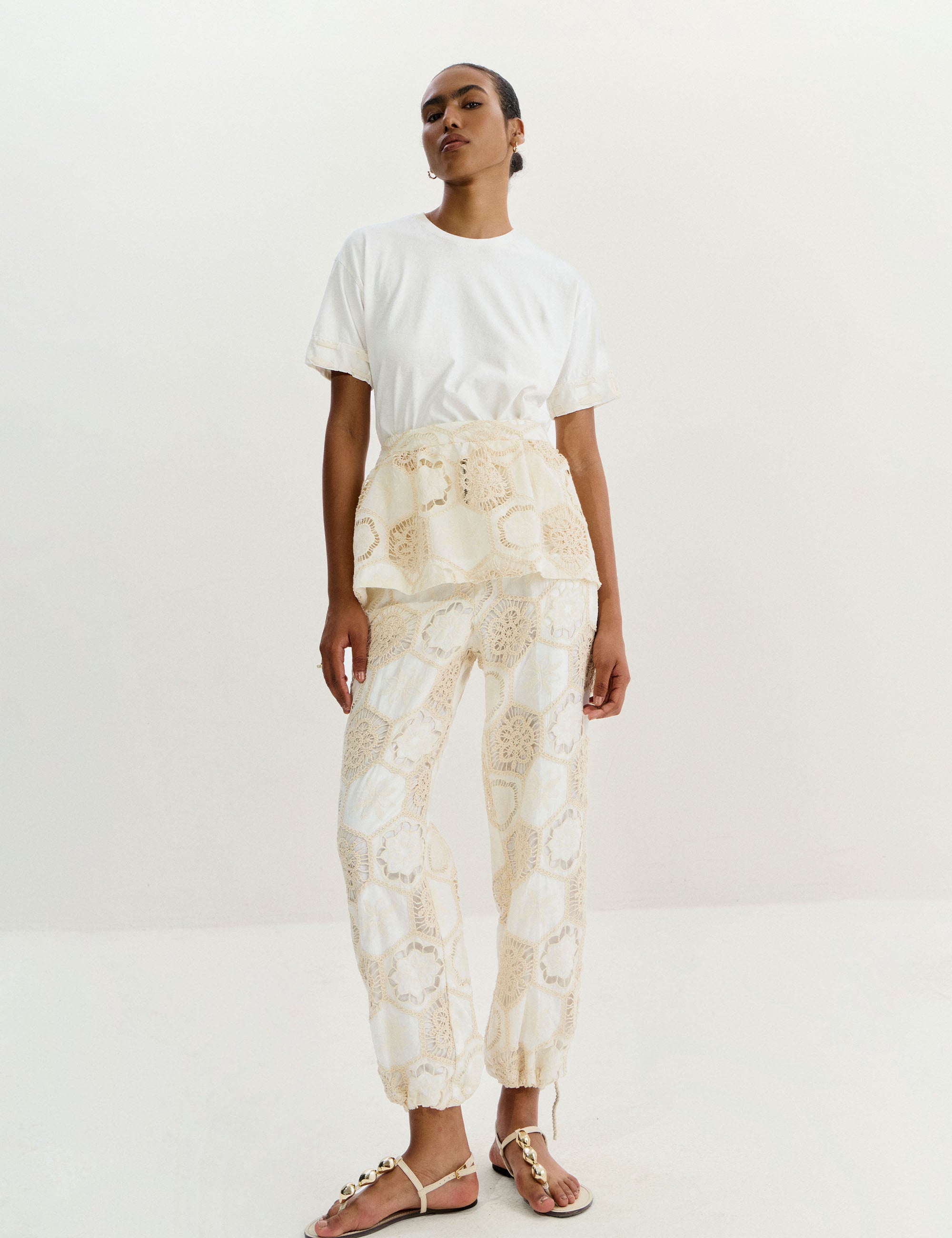 Calça Vittoria Algodão Off white