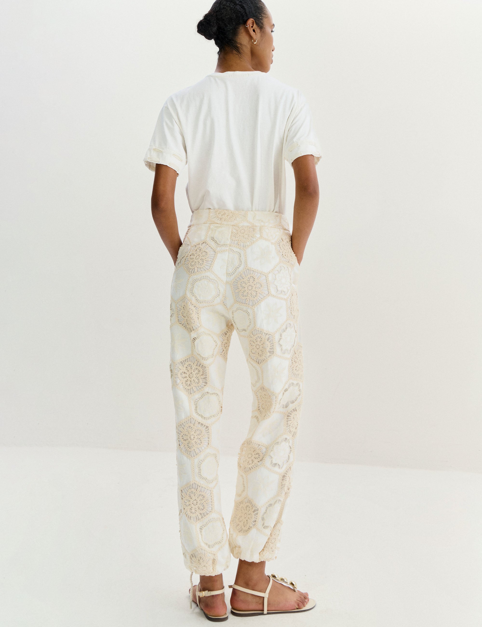 Calça Vittoria Algodão Off white