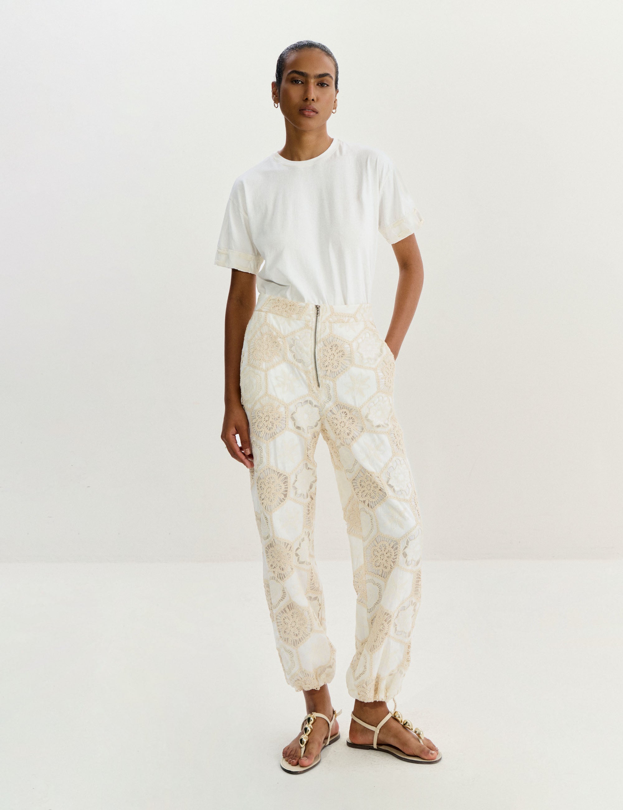 Calça Vittoria Algodão Off white