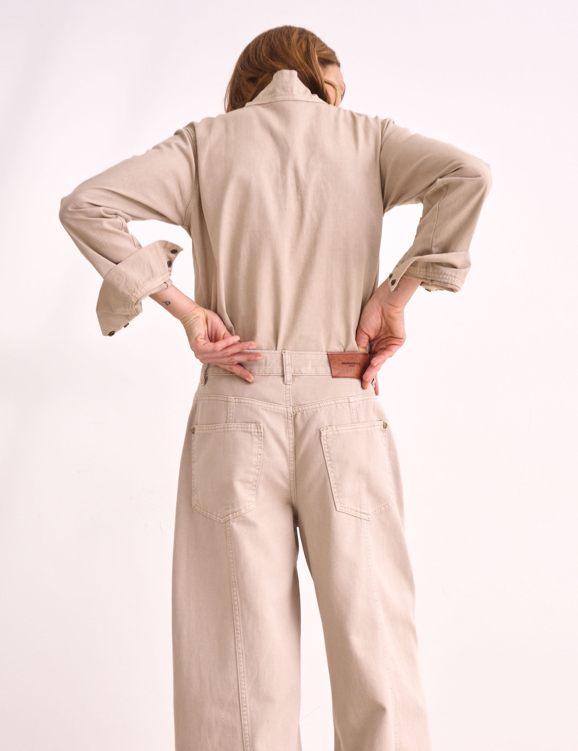Calça Zoe Sarja Areia