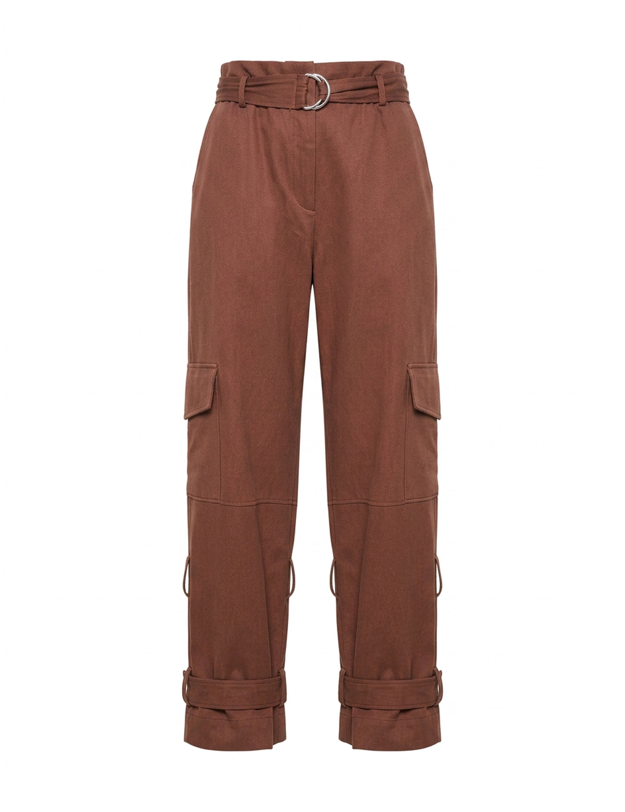 Calça Danielle Maxi Pocket Marrom