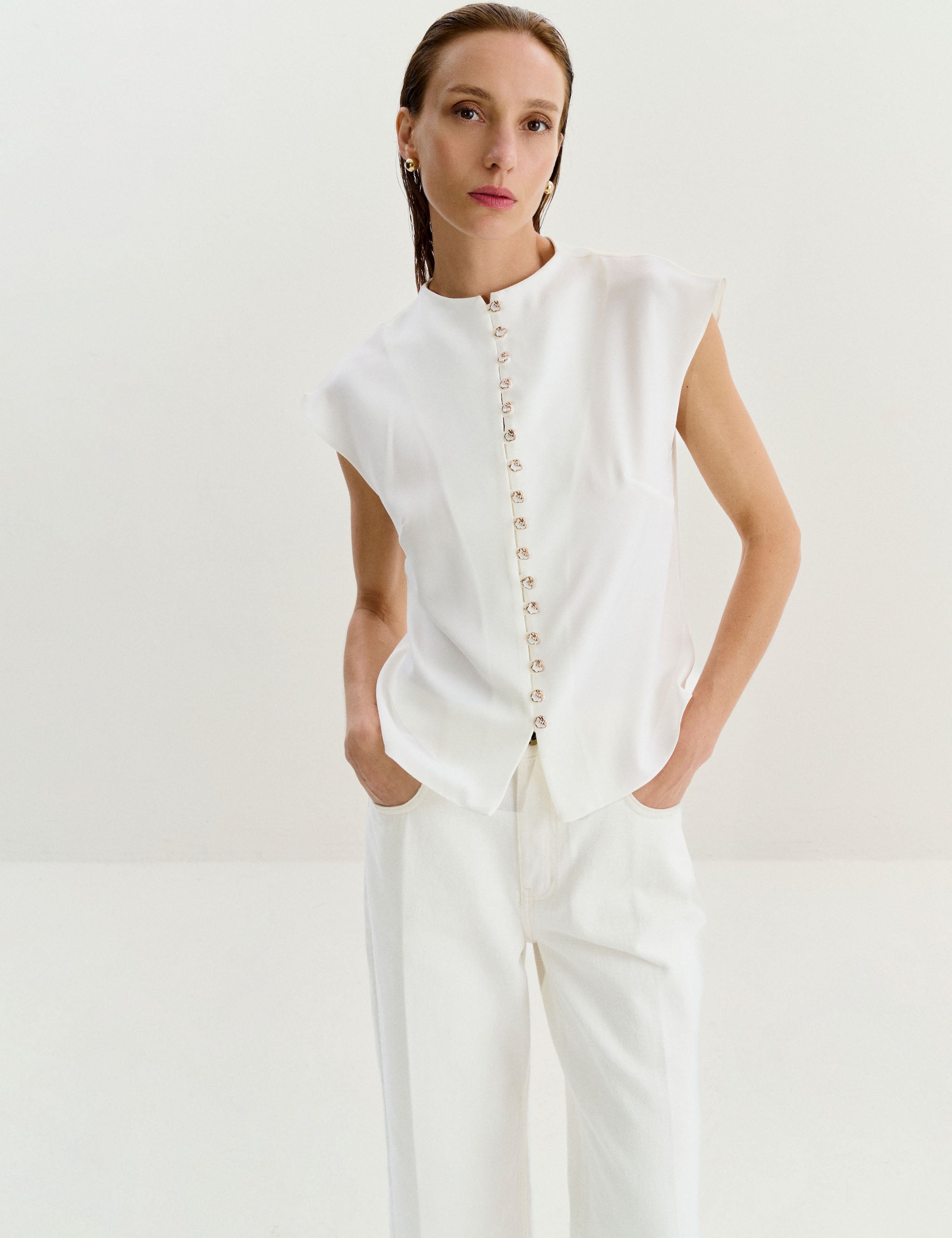 Camisa Ametista Alfaiataria Off White