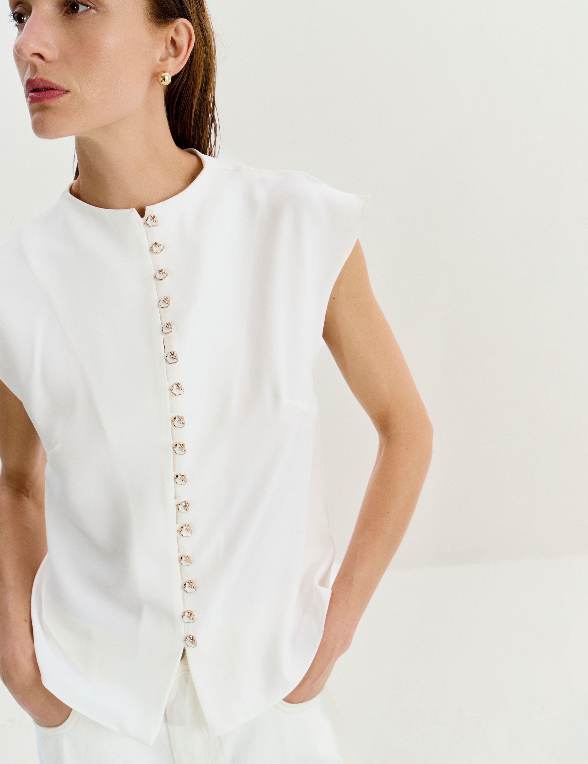 Camisa Ametista Alfaiataria Off White