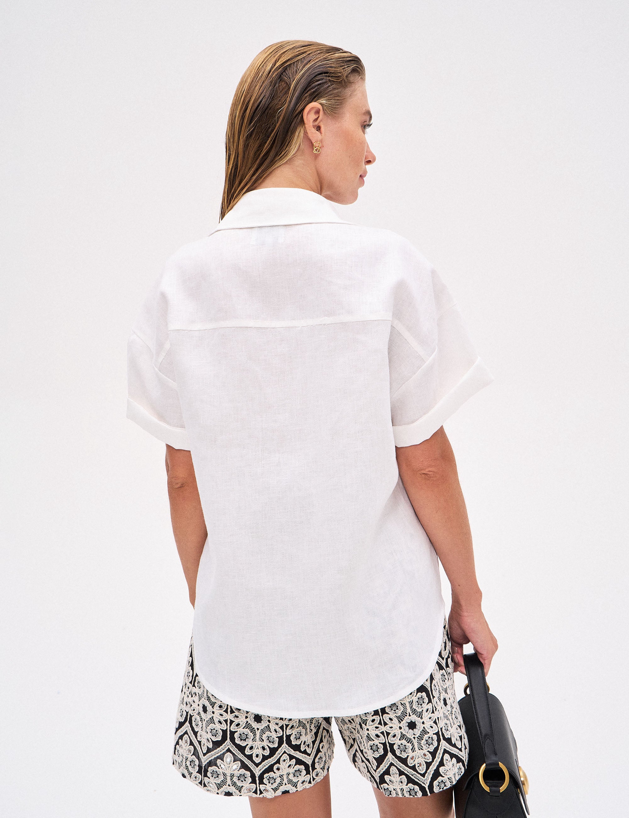 Camisa Bia Linho Off White