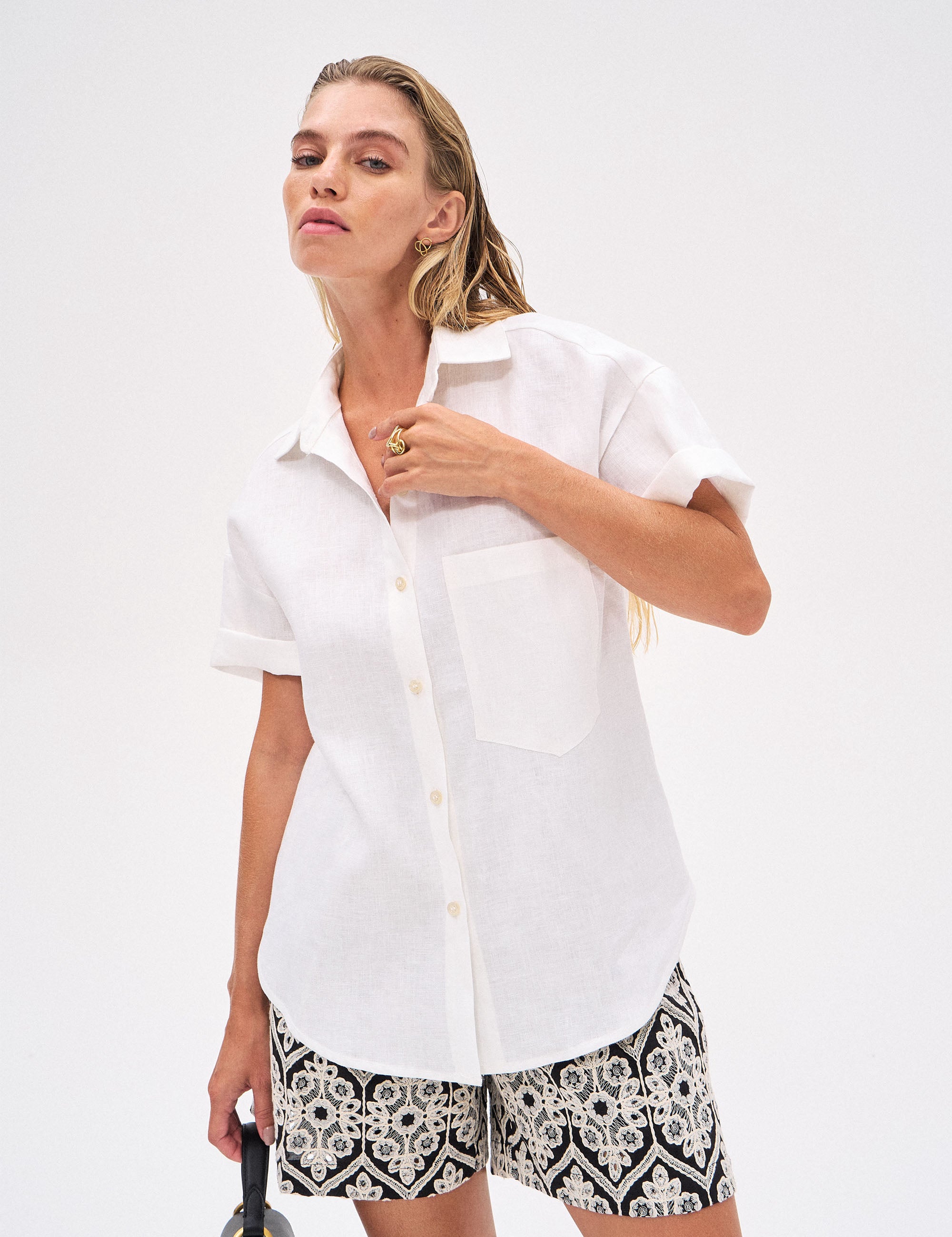 Camisa Bia Linho Off White