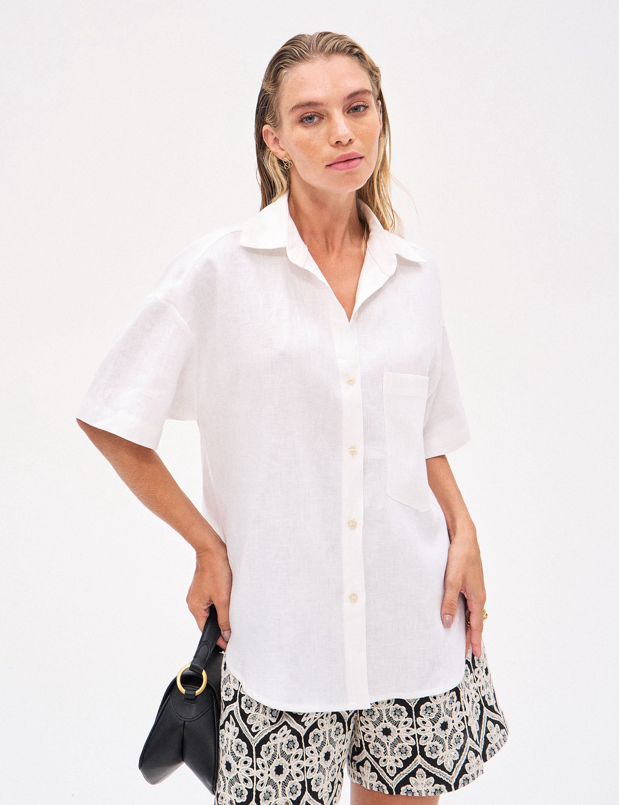 Camisa Bia Linho Off White