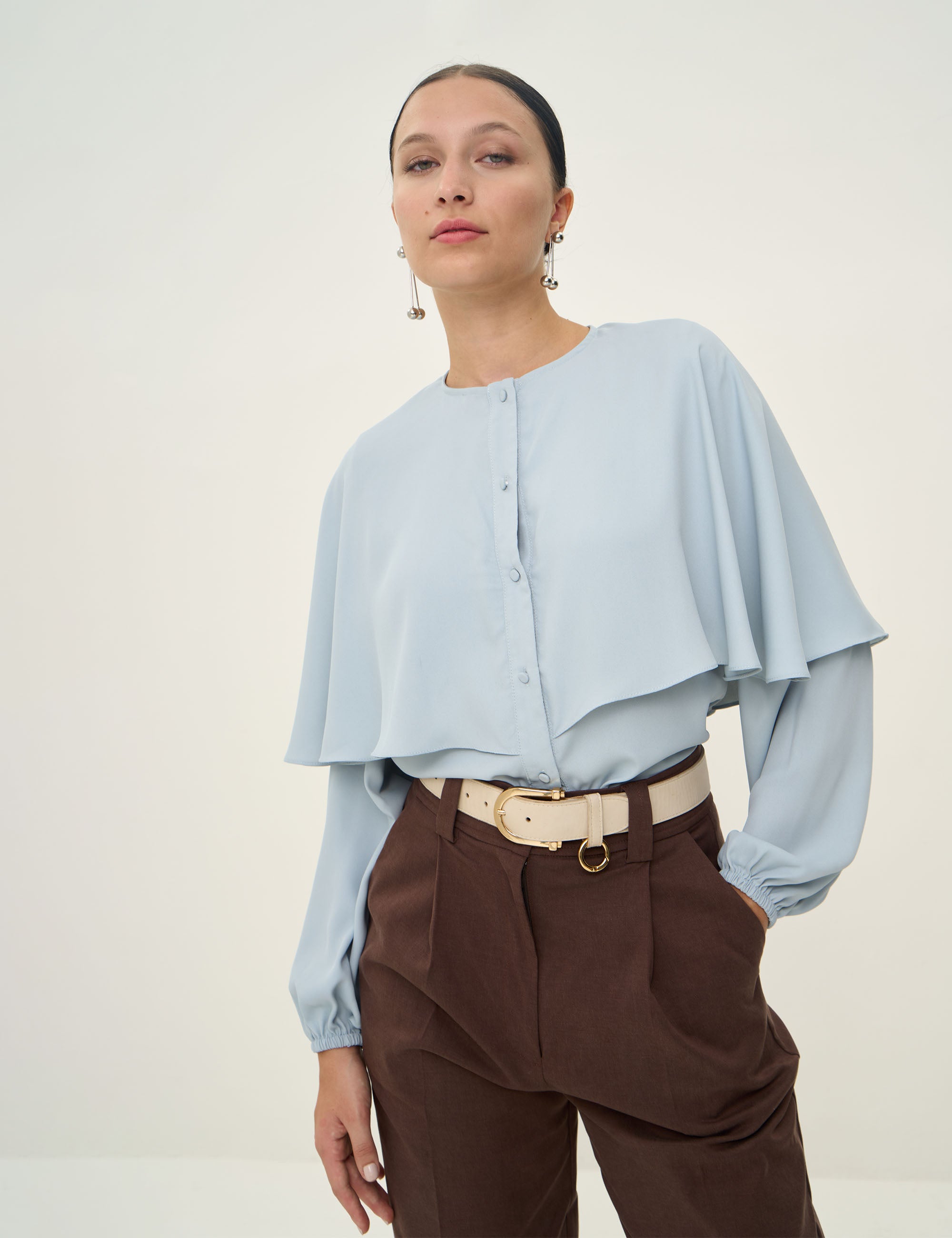 Camisa Capa Ellise Azul