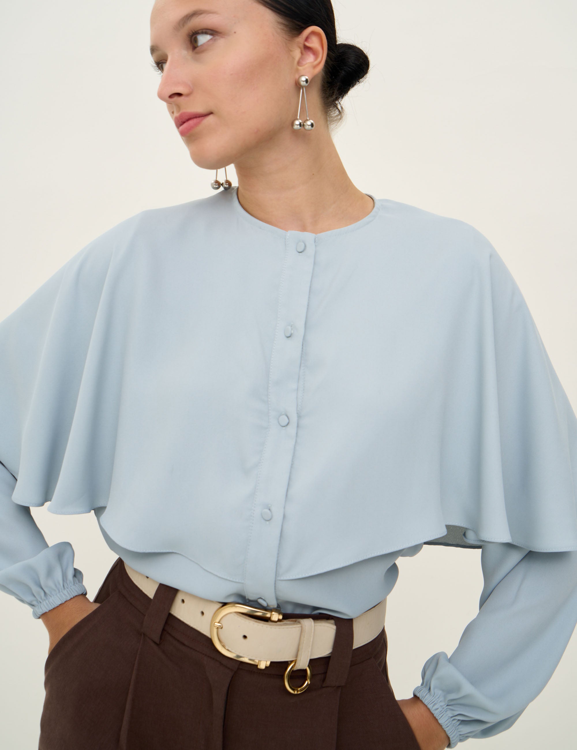 Camisa Capa Ellise Azul