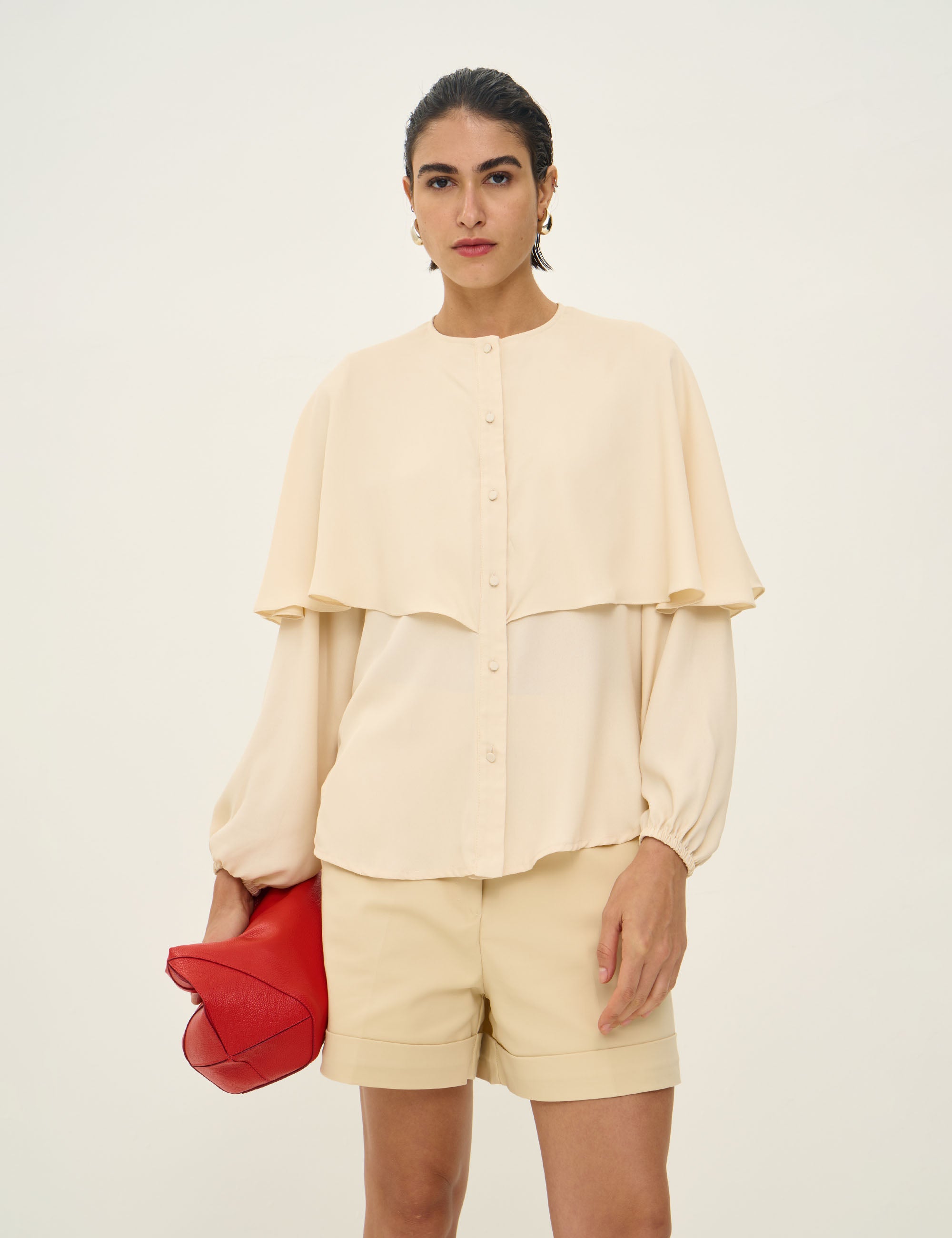 Camisa Capa Ellise Pérola