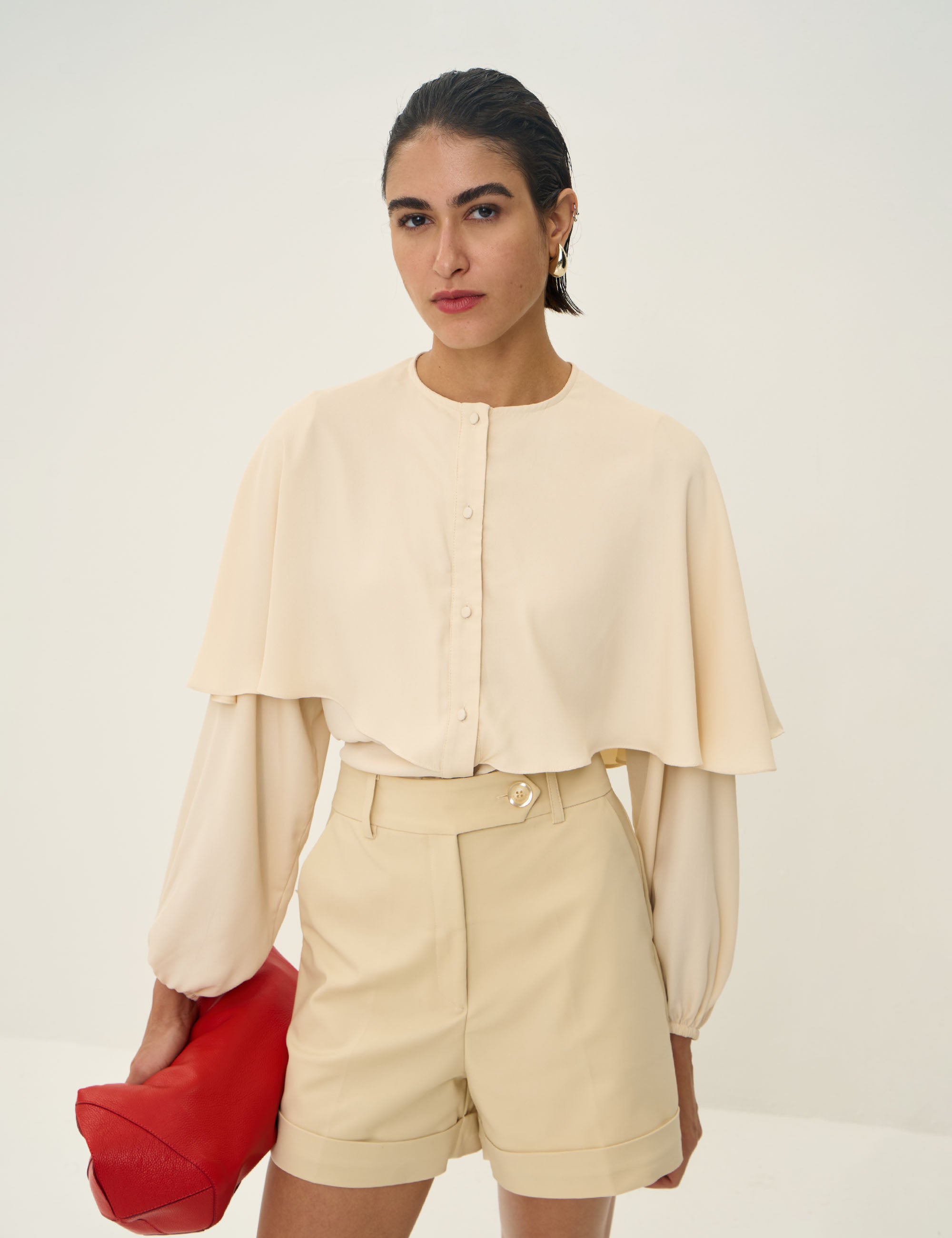 Camisa Capa Ellise Pérola