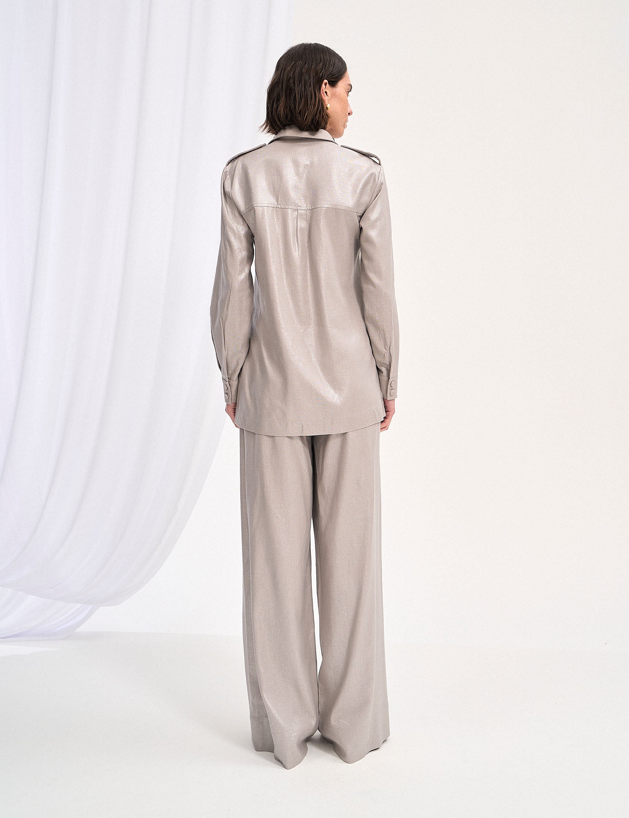Camisa Ella Cargo Cinza