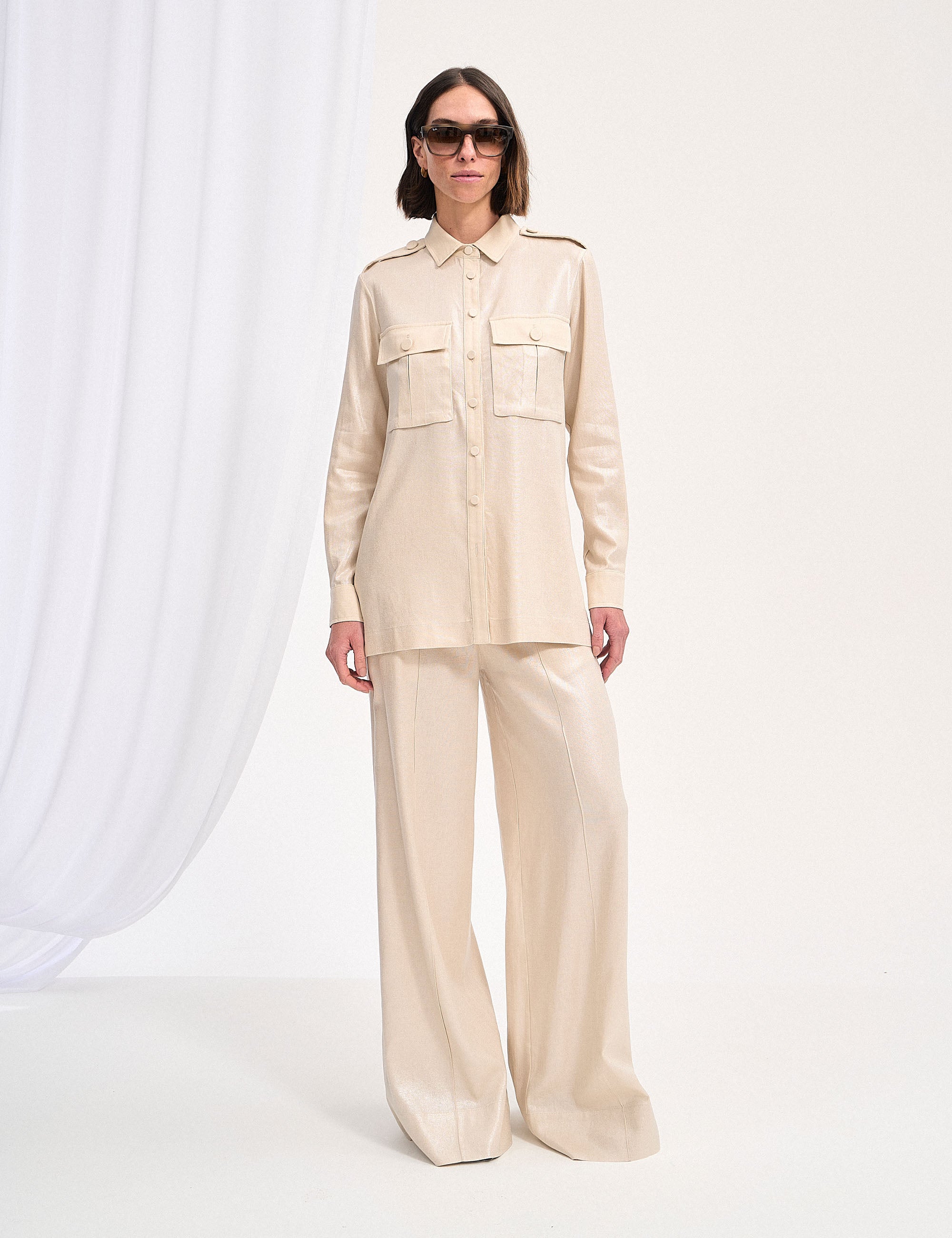 Camisa Ella Cargo Pérola