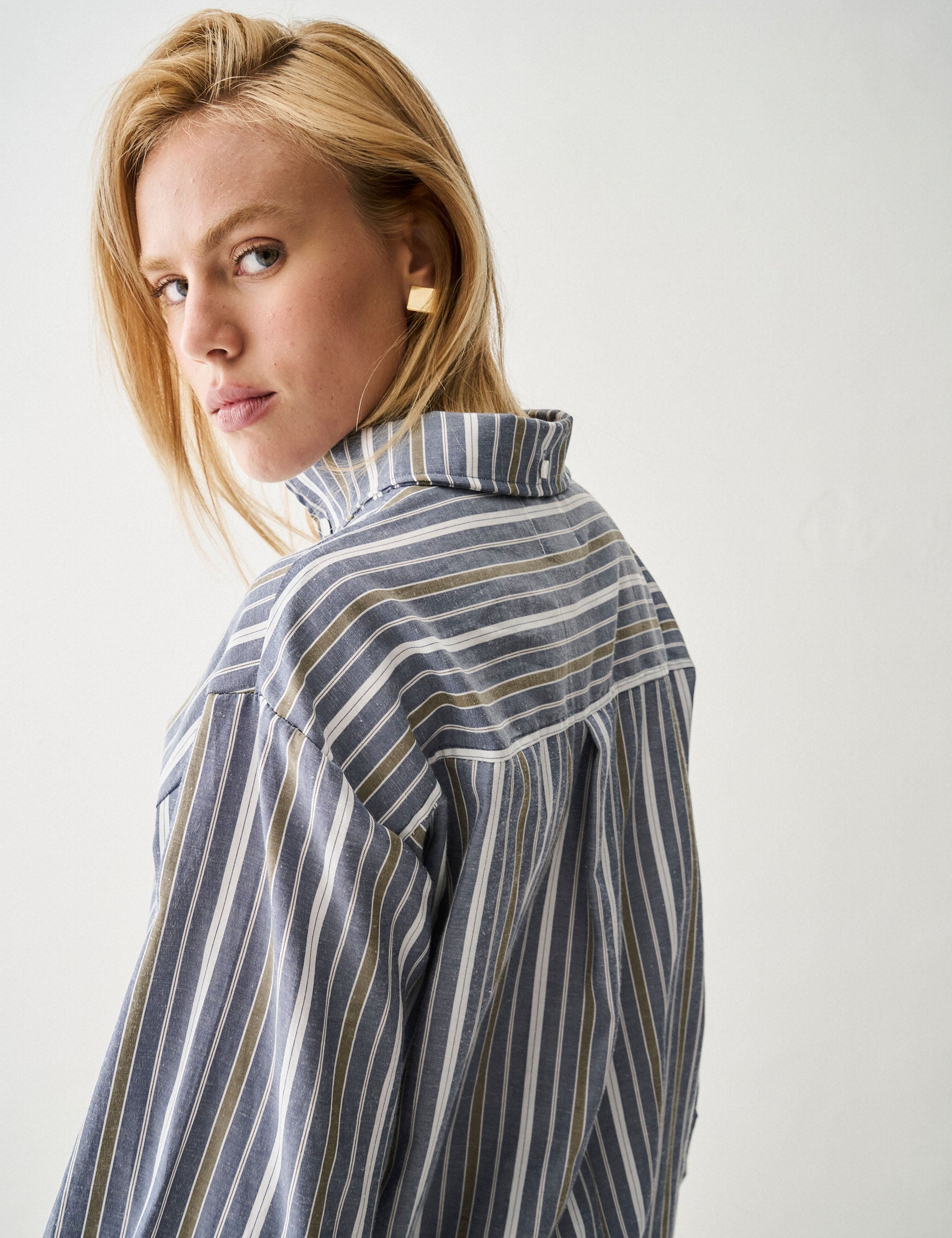 Camisa Casual Tricoline Denim