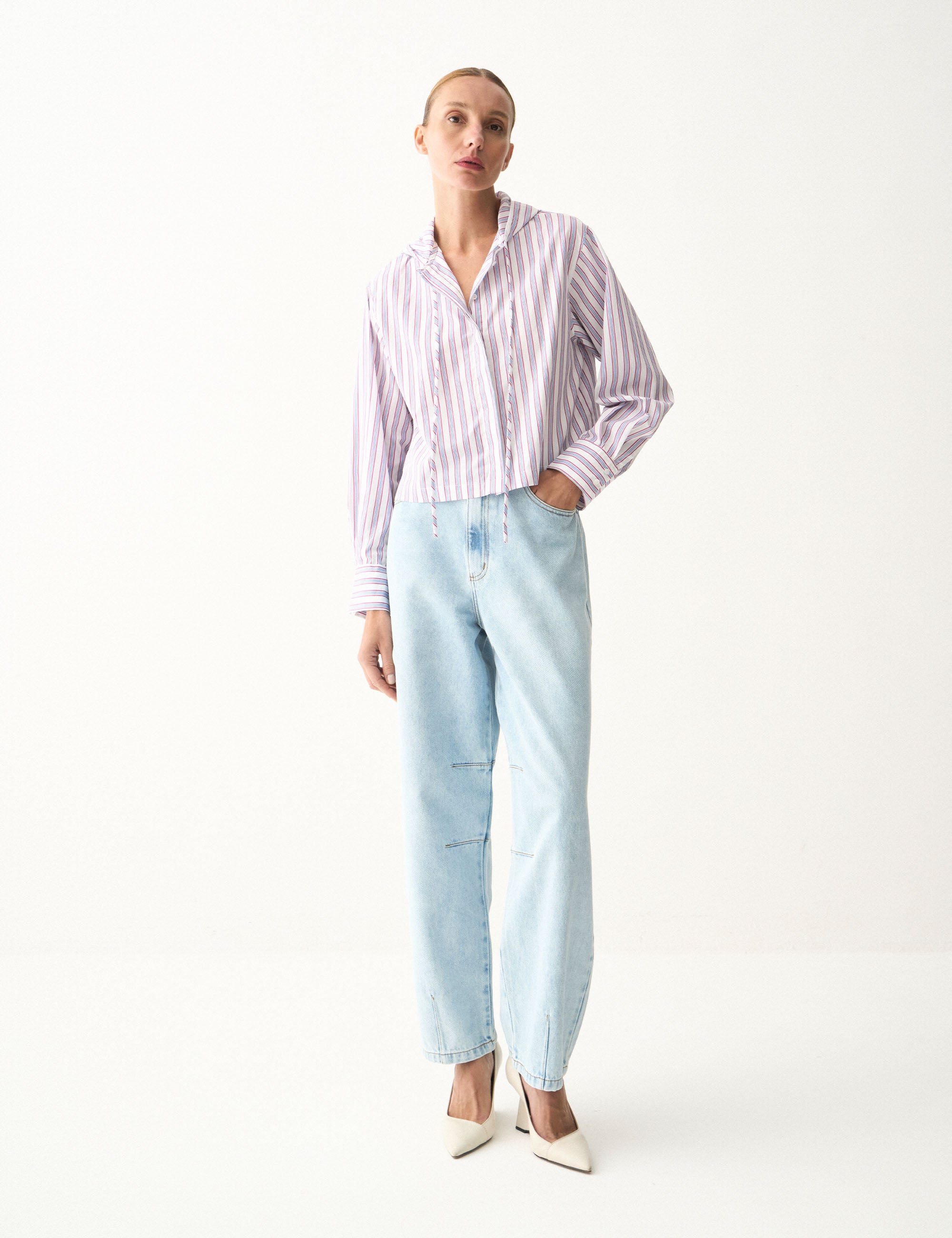 Camisa Daiane Listrada Rosa