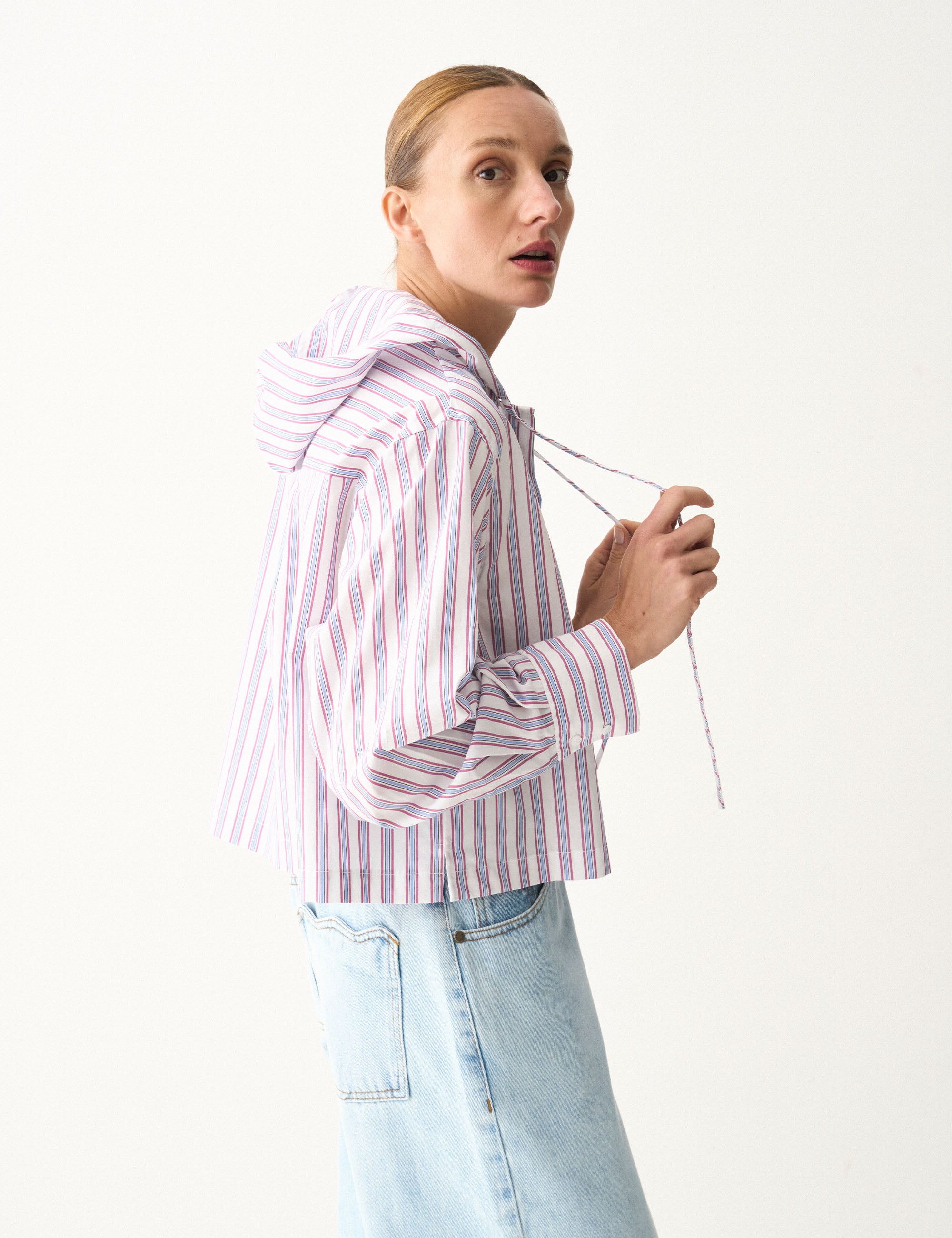 Camisa Daiane Listrada Rosa