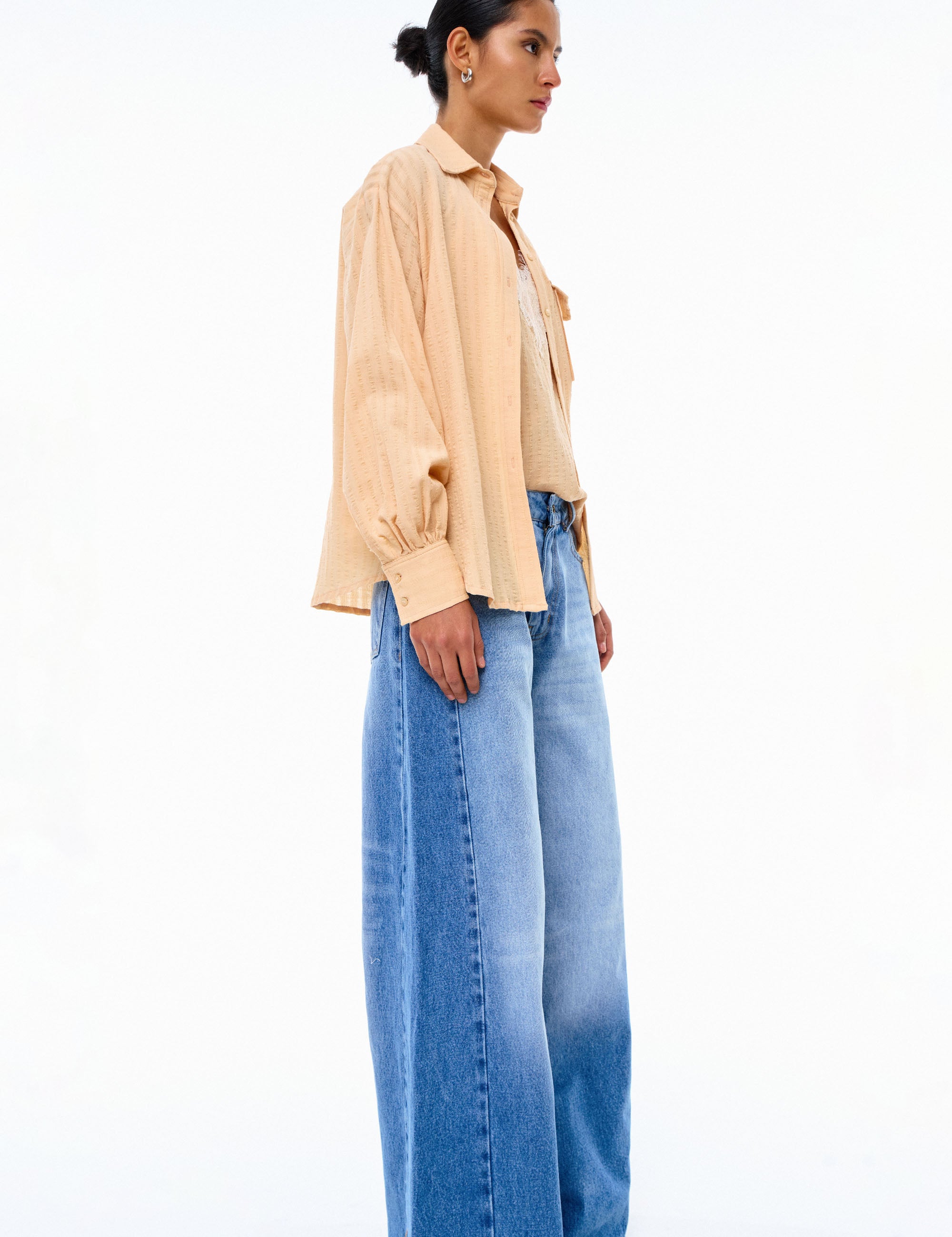 Camisa Flavia Crepe Chic Pele