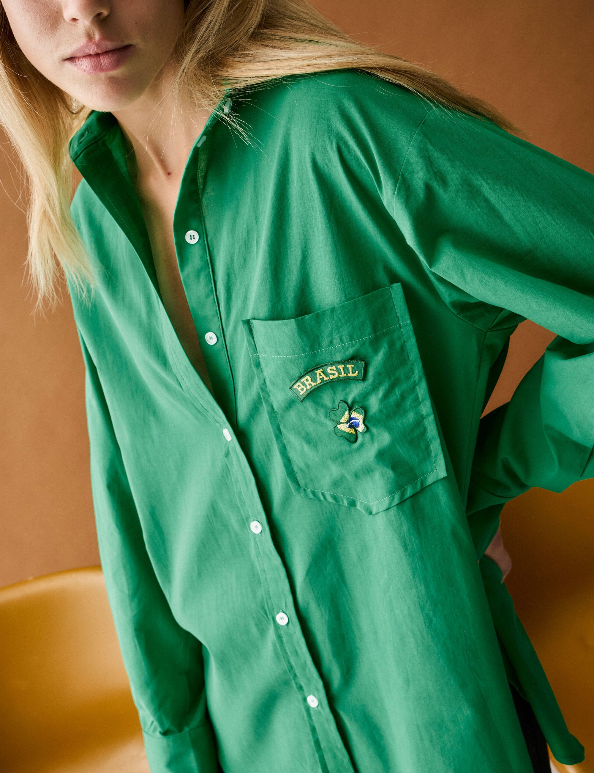Camisa Hexa Tricoline Verde