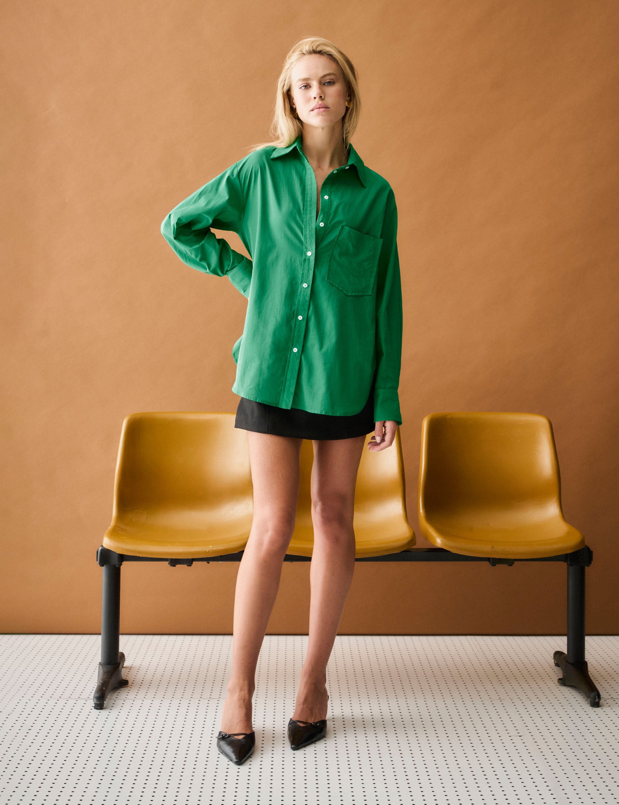 Camisa Hexa Tricoline Verde