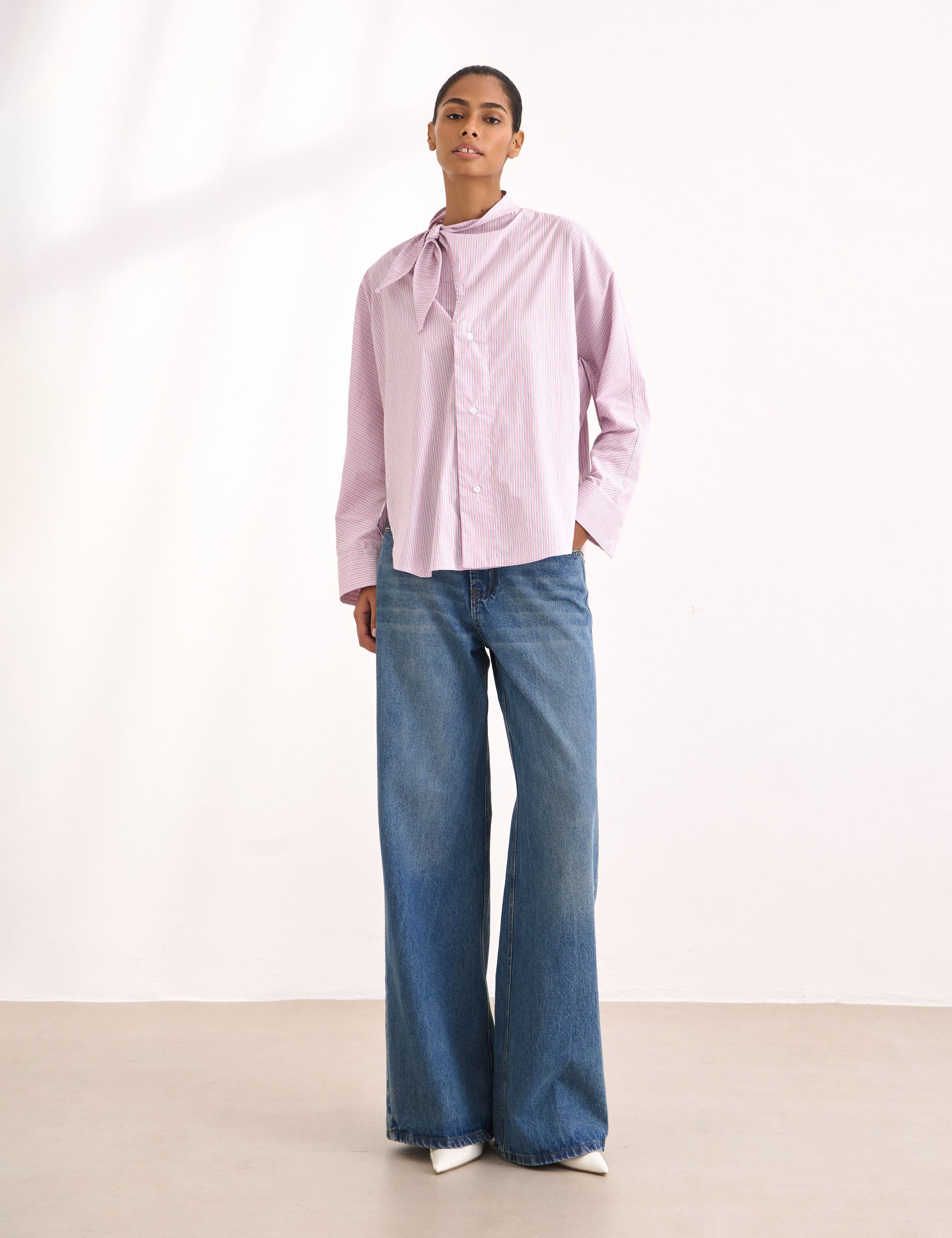 Camisa Isla Tricoline Rosa