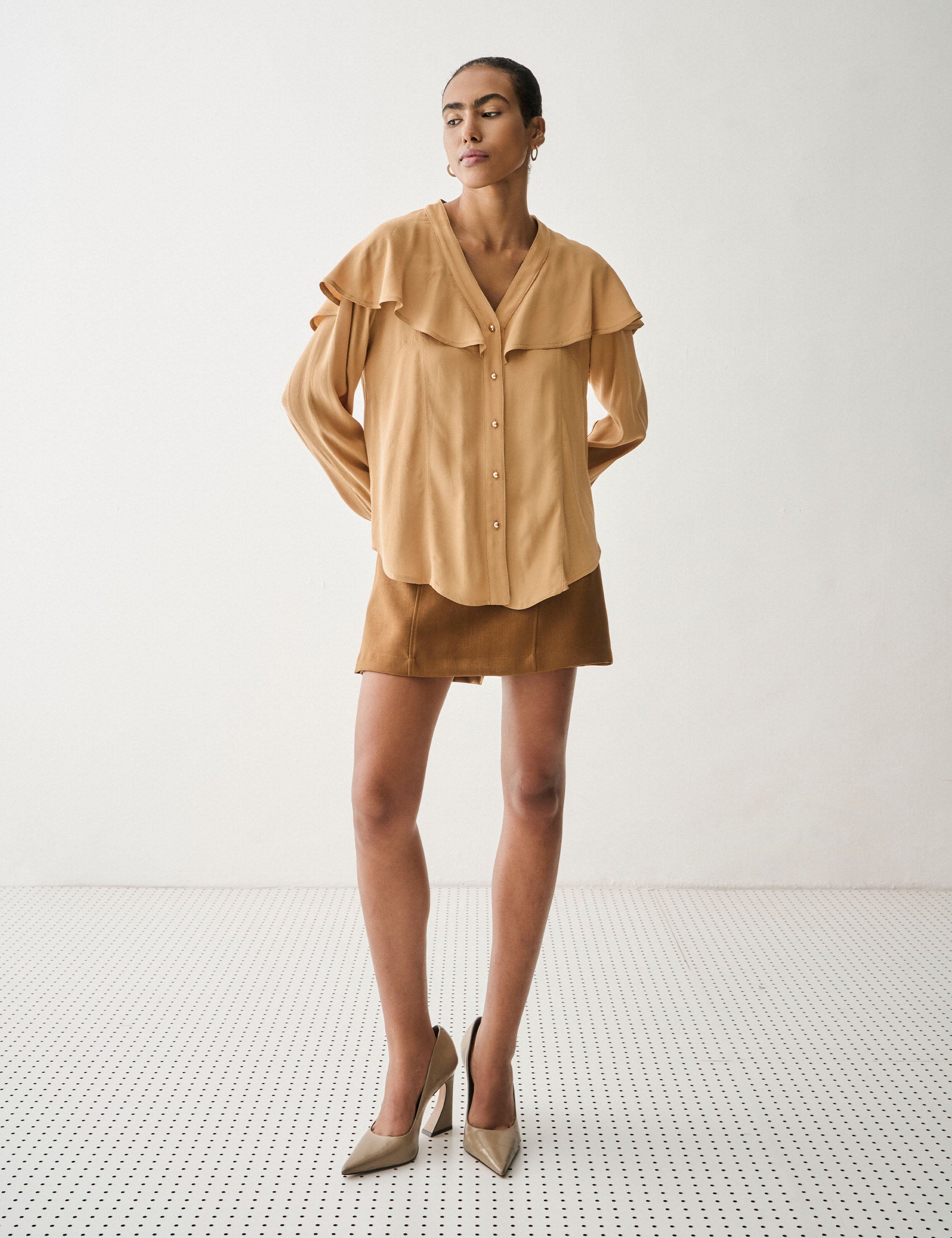 Camisa Ivy Liocel Camel