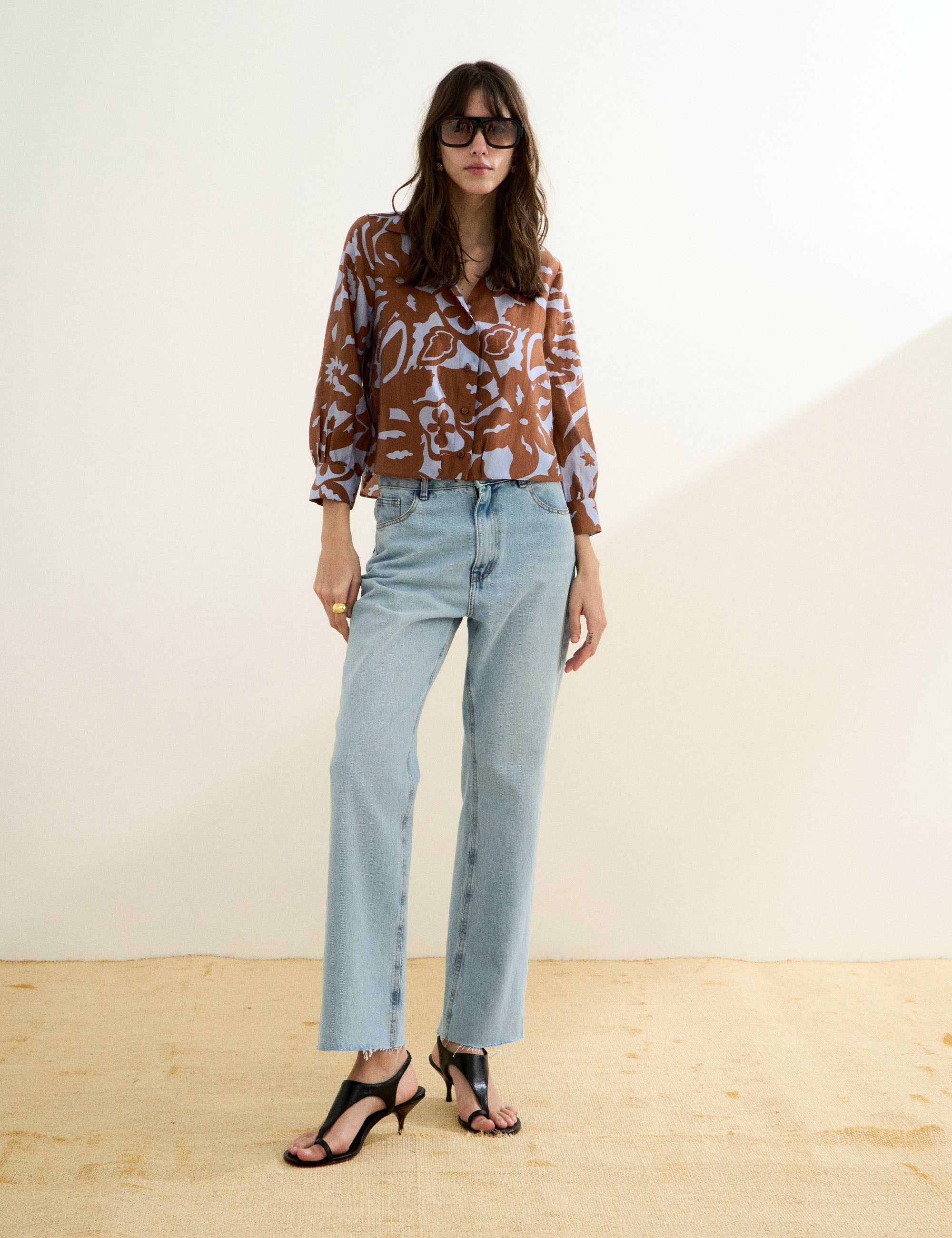 Camisa Jena Liocel Marrom