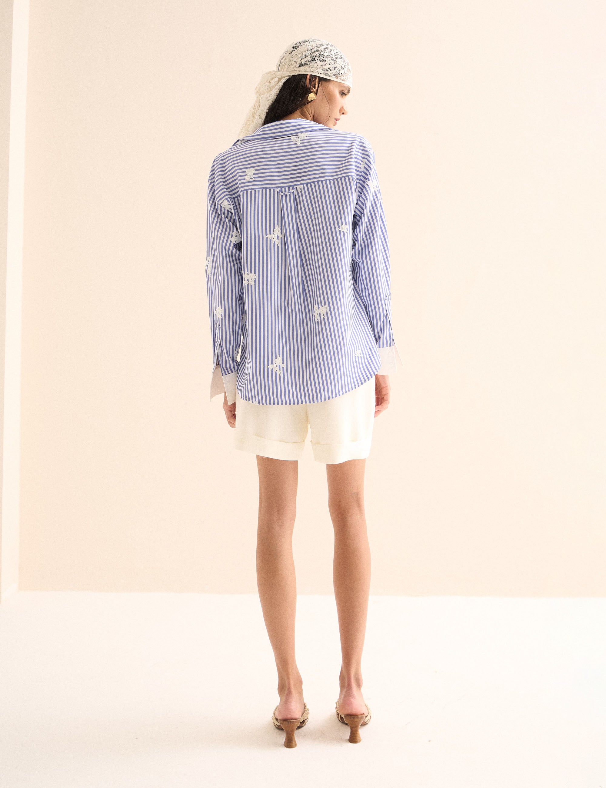 Camisa Laísa Tricoline Azul