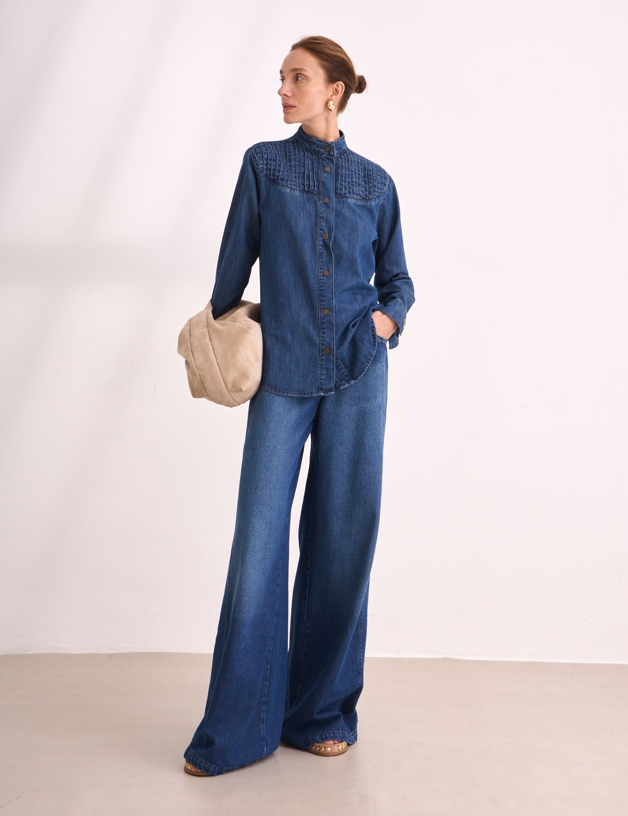 Camisa Lia Denim Escuro