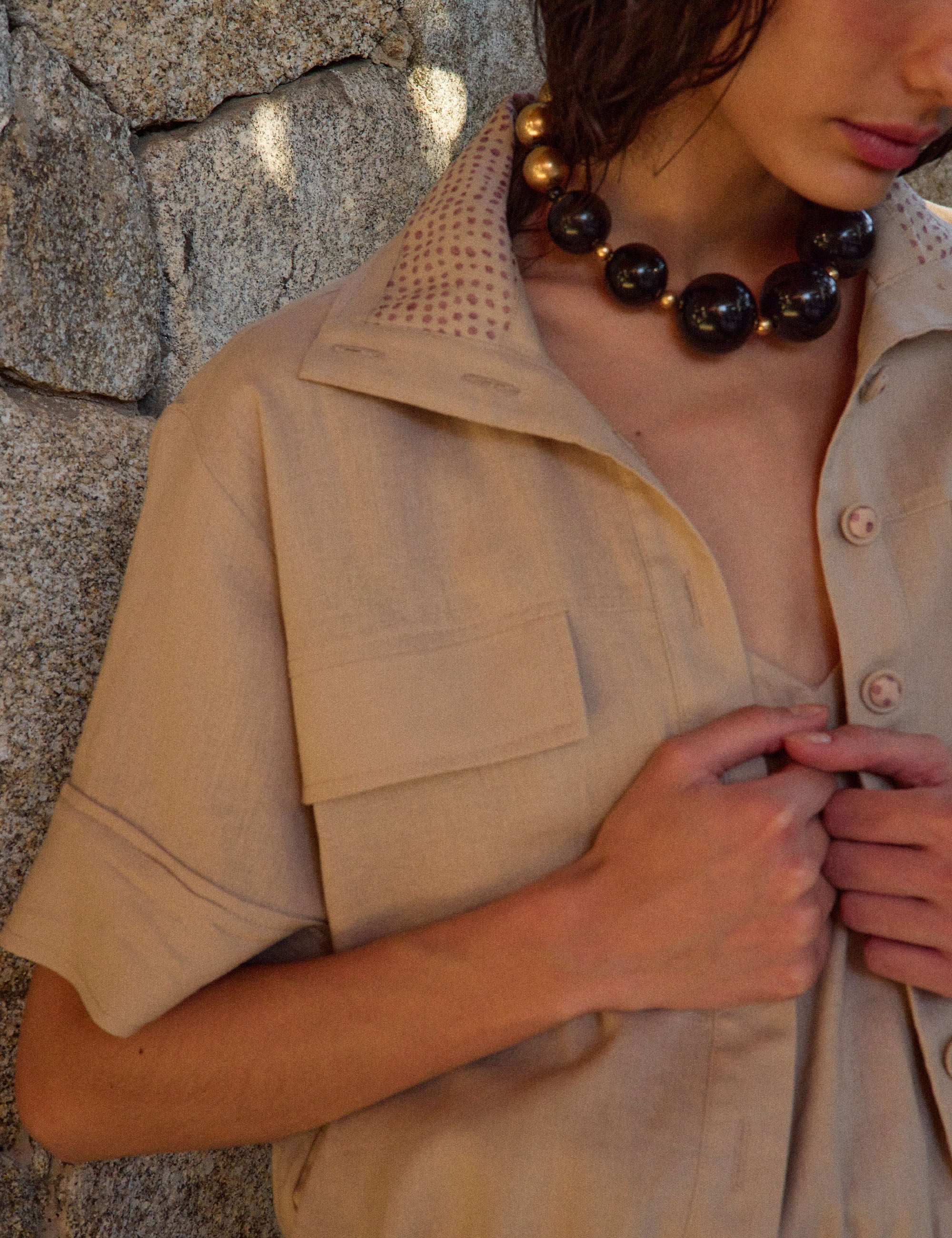 Camisa Linen Viscolinho Areia