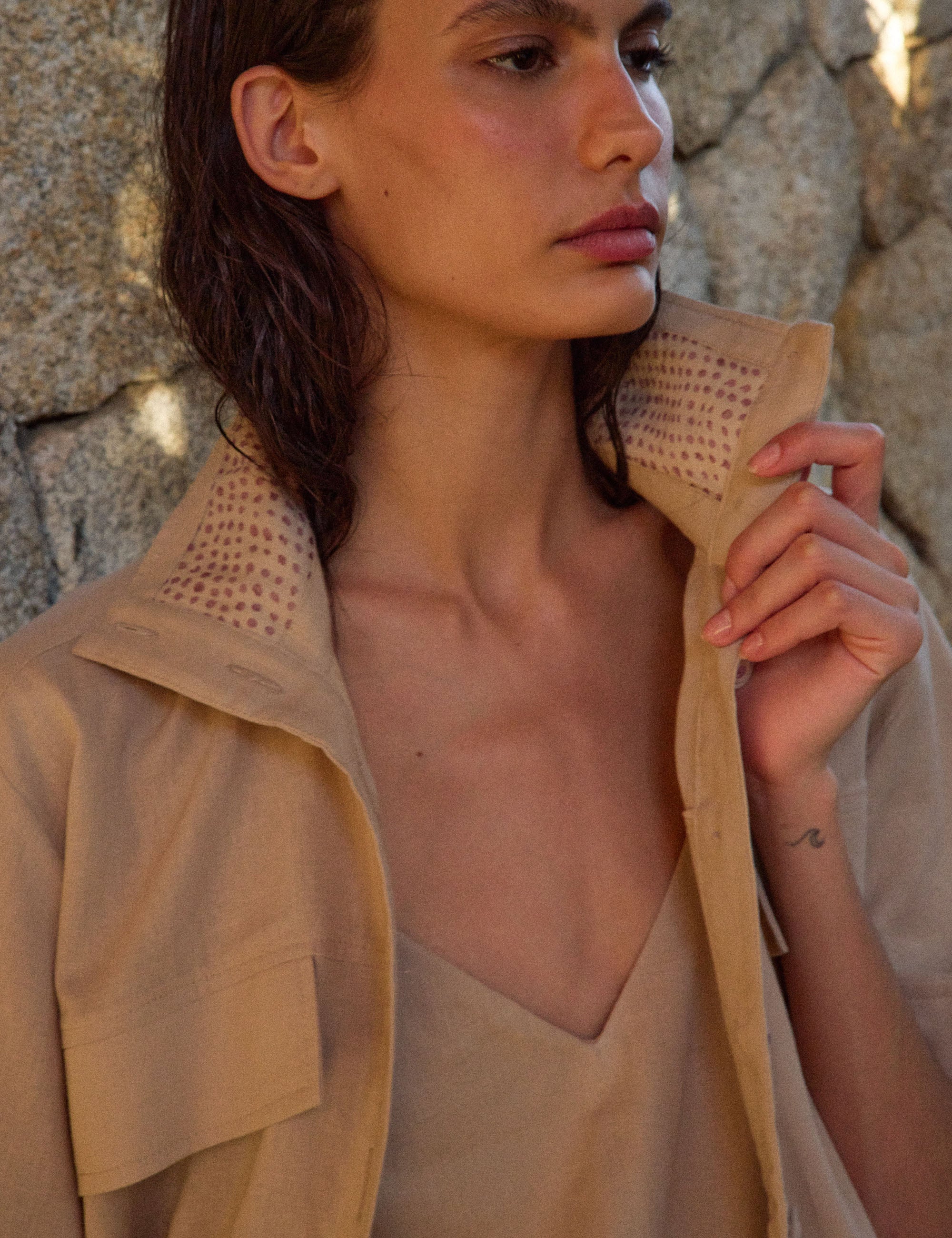 Camisa Linen Viscolinho Areia