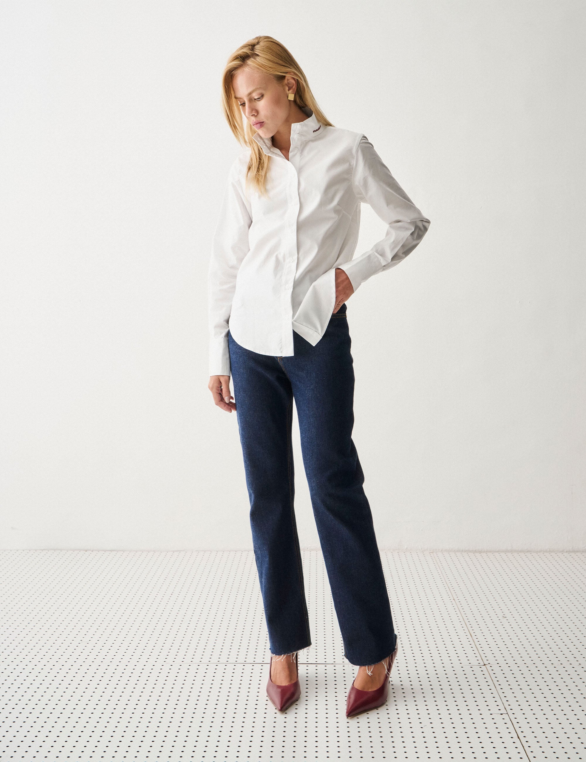 Camisa Madame Tricoline Off White