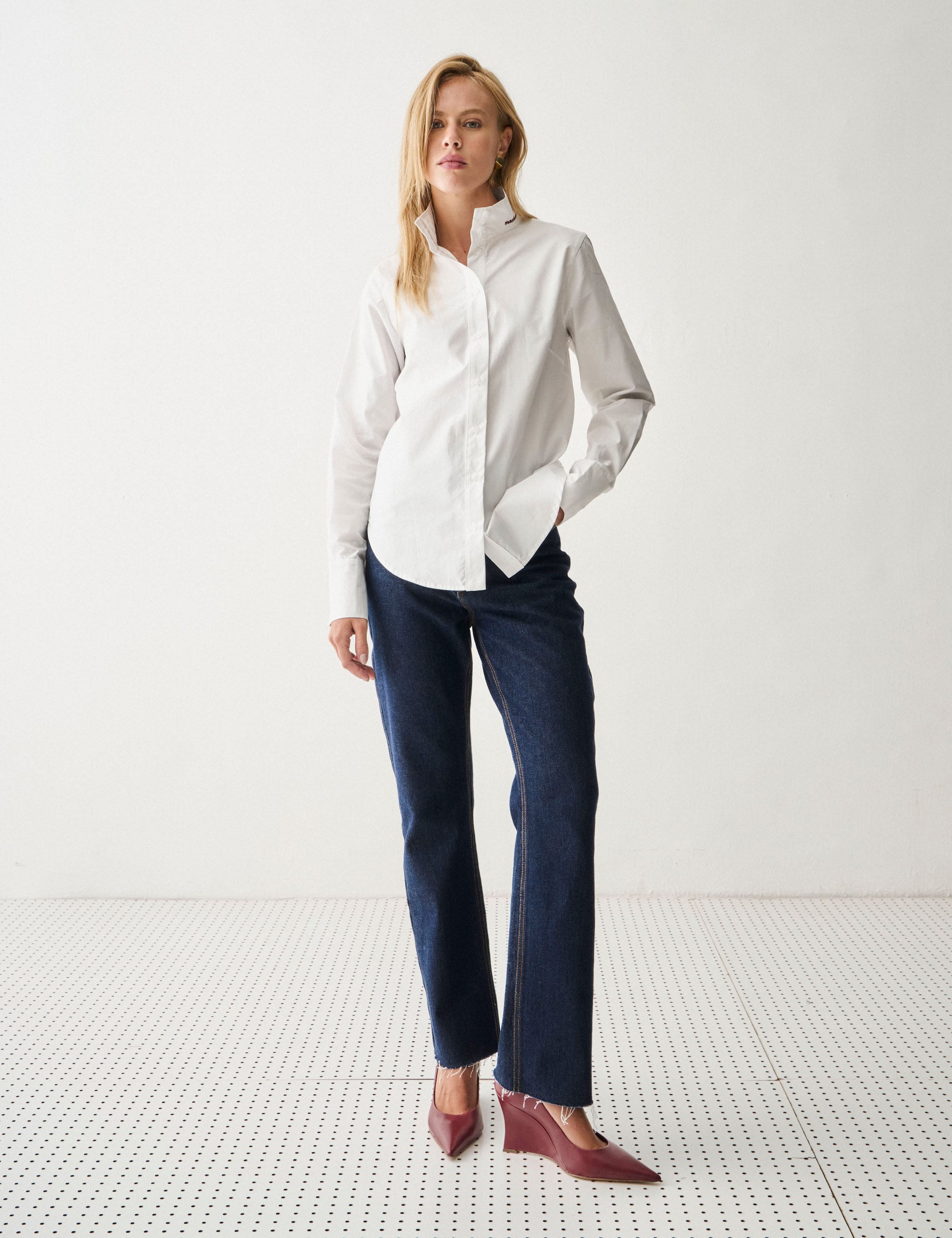Camisa Madame Tricoline Off White