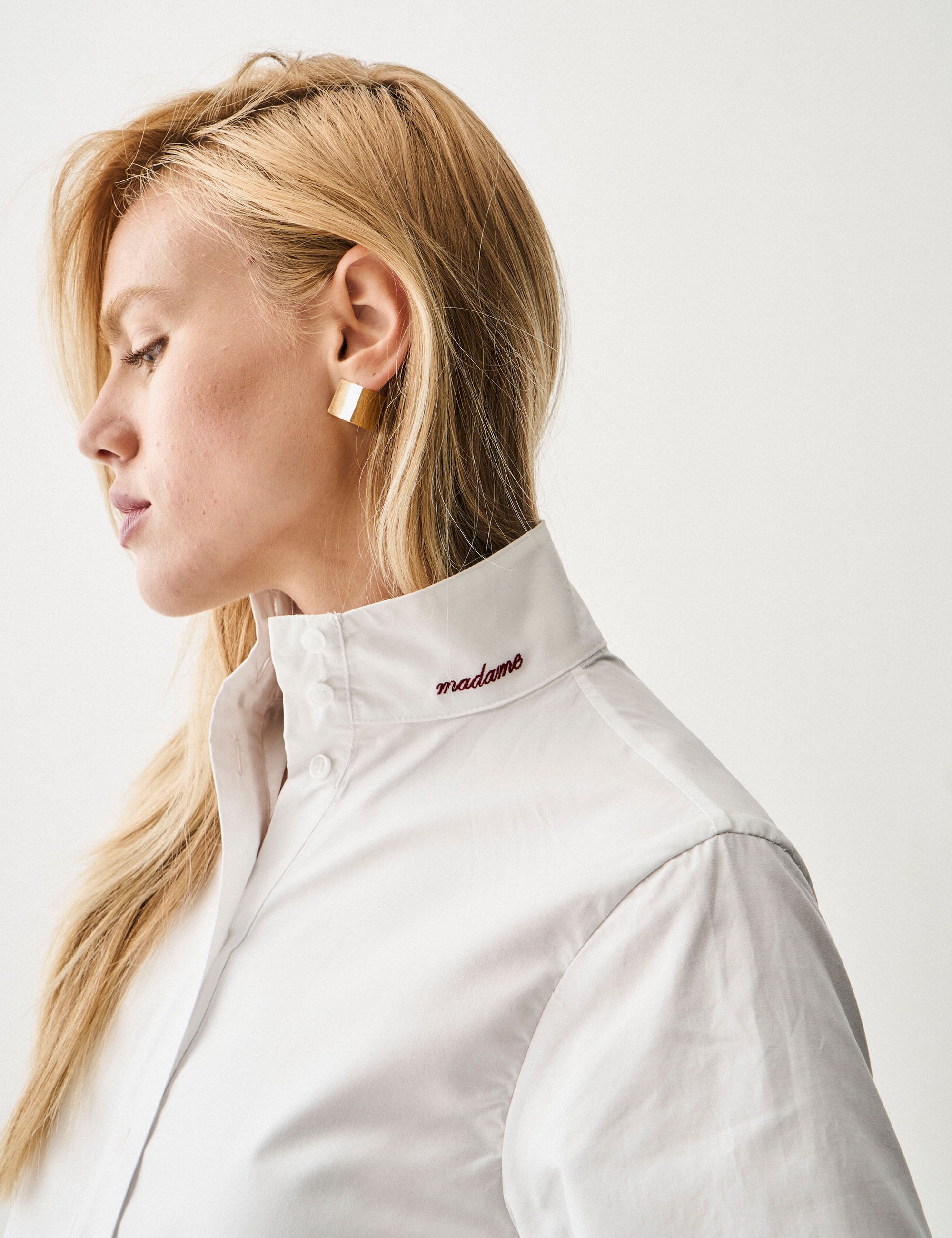 Camisa Madame Tricoline Off White