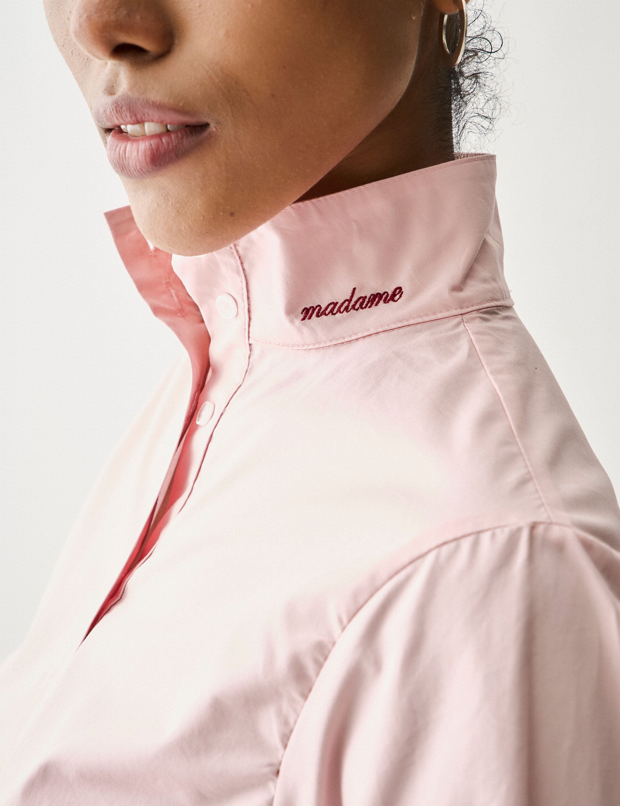 Camisa Madame Tricoline Rosa